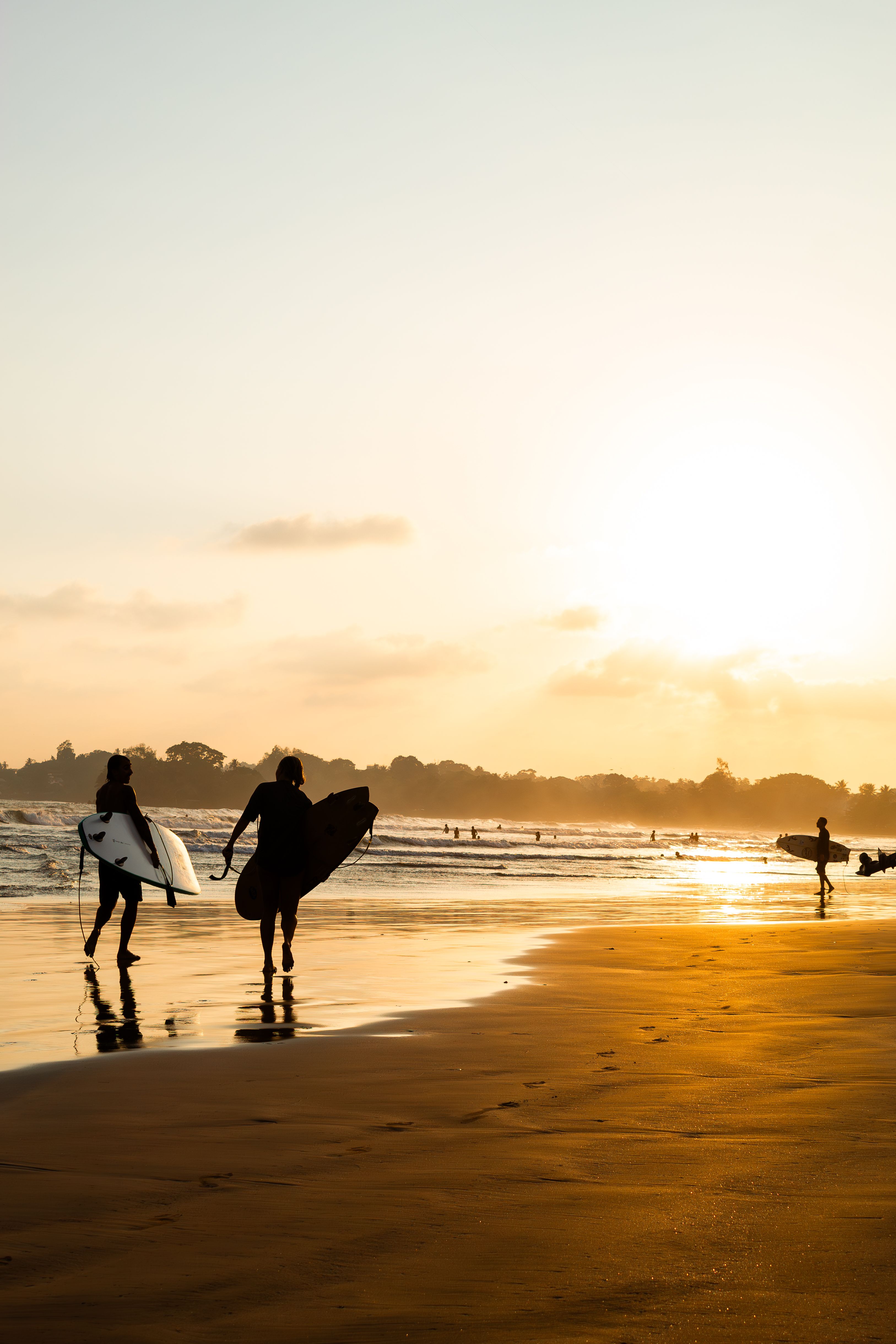 Surfer at Sunset on Weligama Beach, Sri Lanka · Free Stock Photo