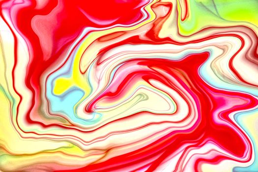 A striking abstract swirl of vivid reds and yellows, creating a dynamic visual impact.