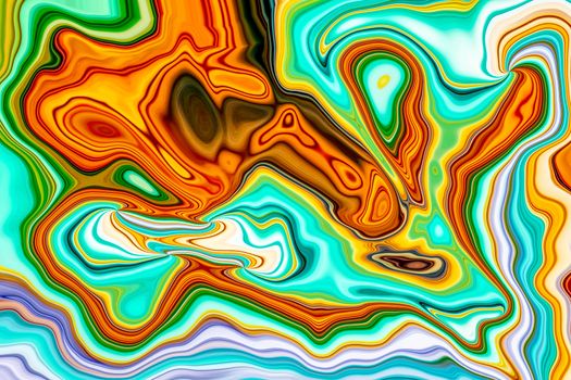 Colorful abstract art featuring swirling patterns and vibrant hues, evoking a sense of movement.
