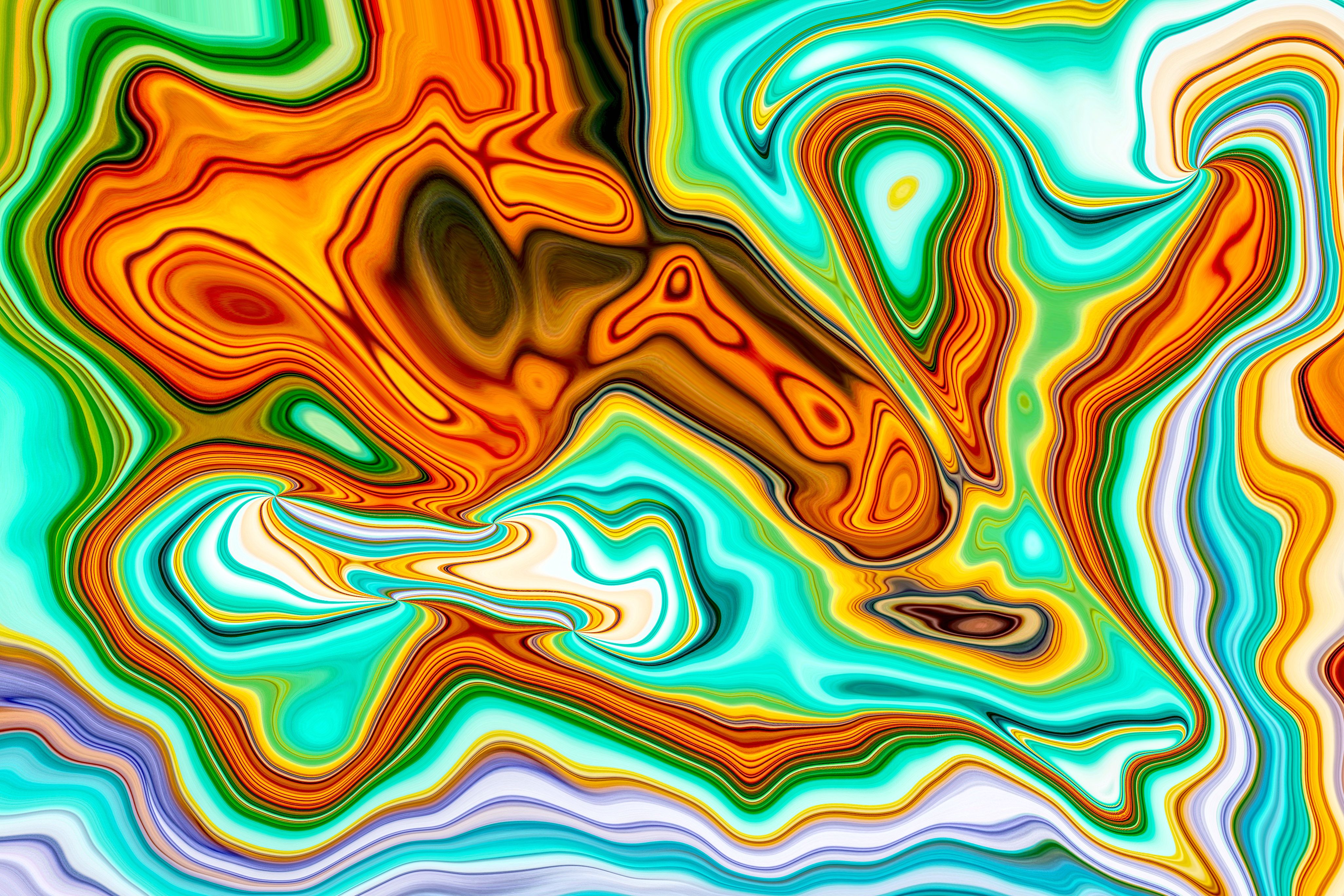 Vibrant Abstract Art with Swirling Colors · Free Stock Photo