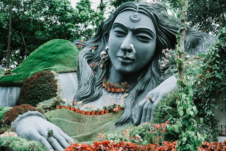 Decorated Woman Statue