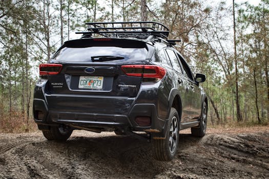 Explore rugged terrains effortlessly with this off-road Subaru Crosstrek.