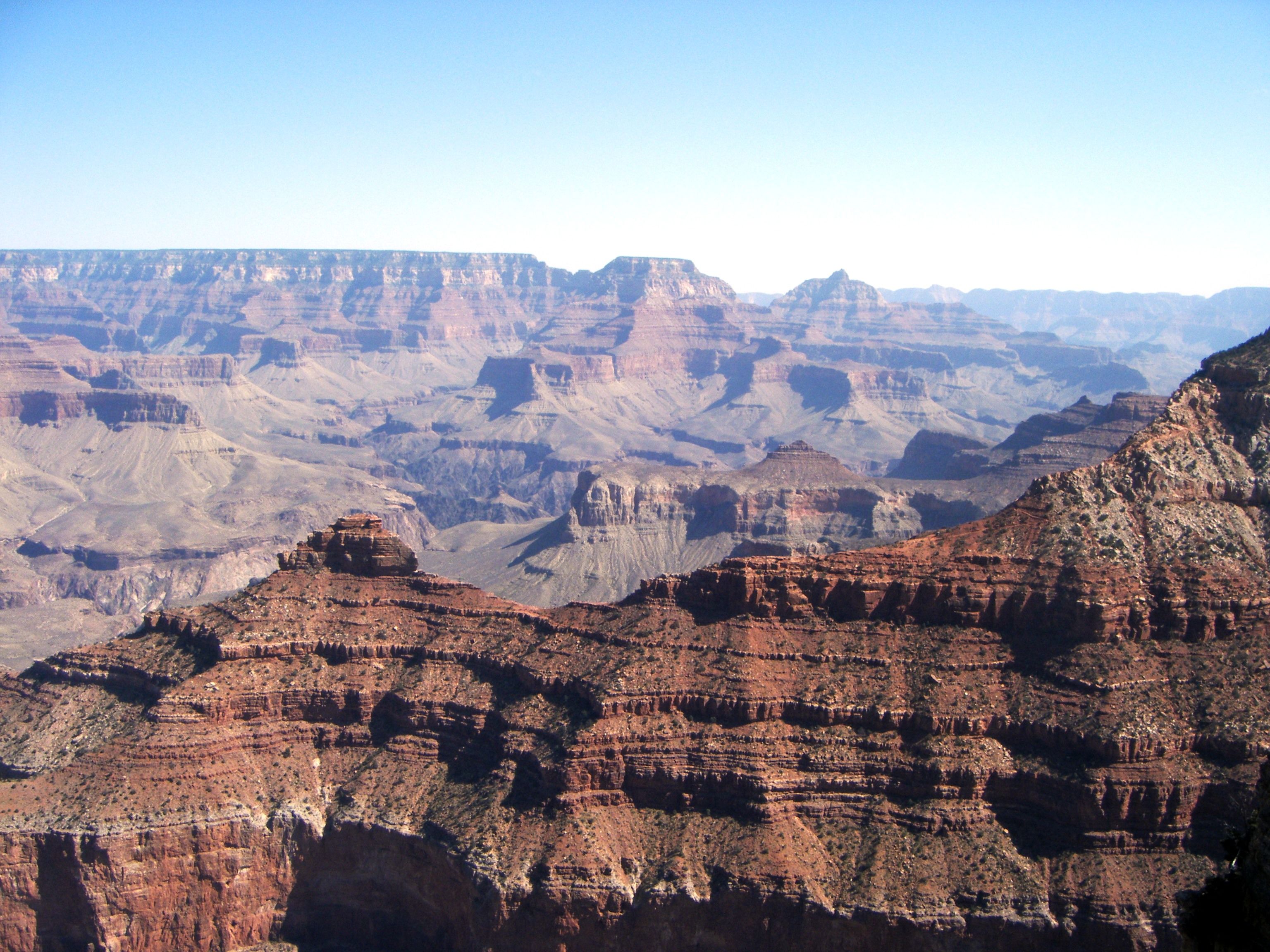 Majestic view of the Grand Canyon National Park in Arizona, USA, a popular natural wonder.