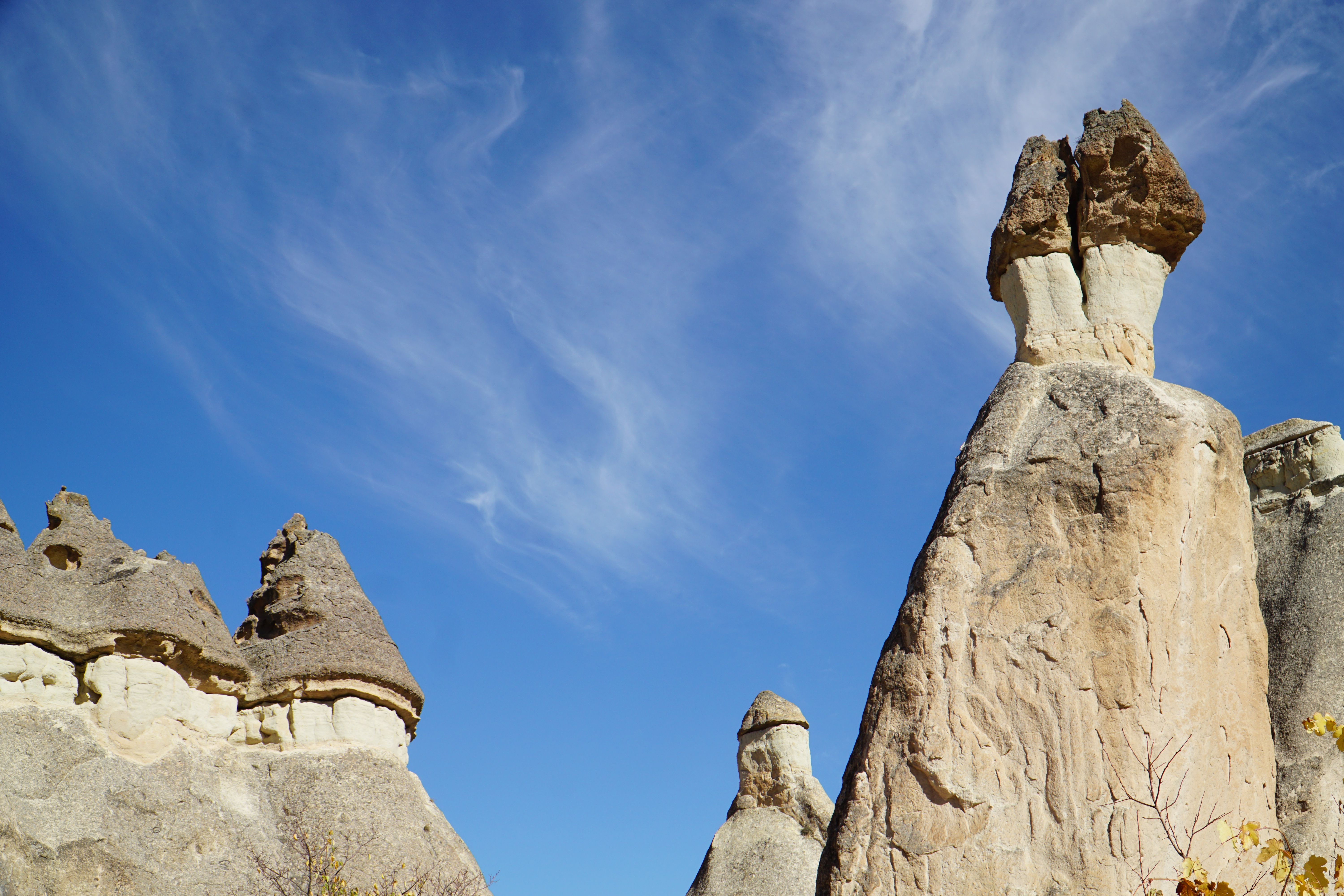 Fairy chimneys and cave dwellings in Goreme, Cappadocia, Turkey
