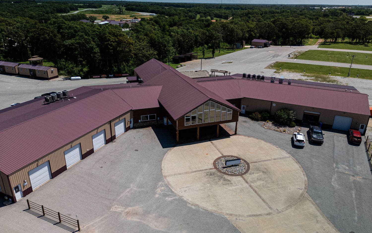 Texas kennel property aerial view