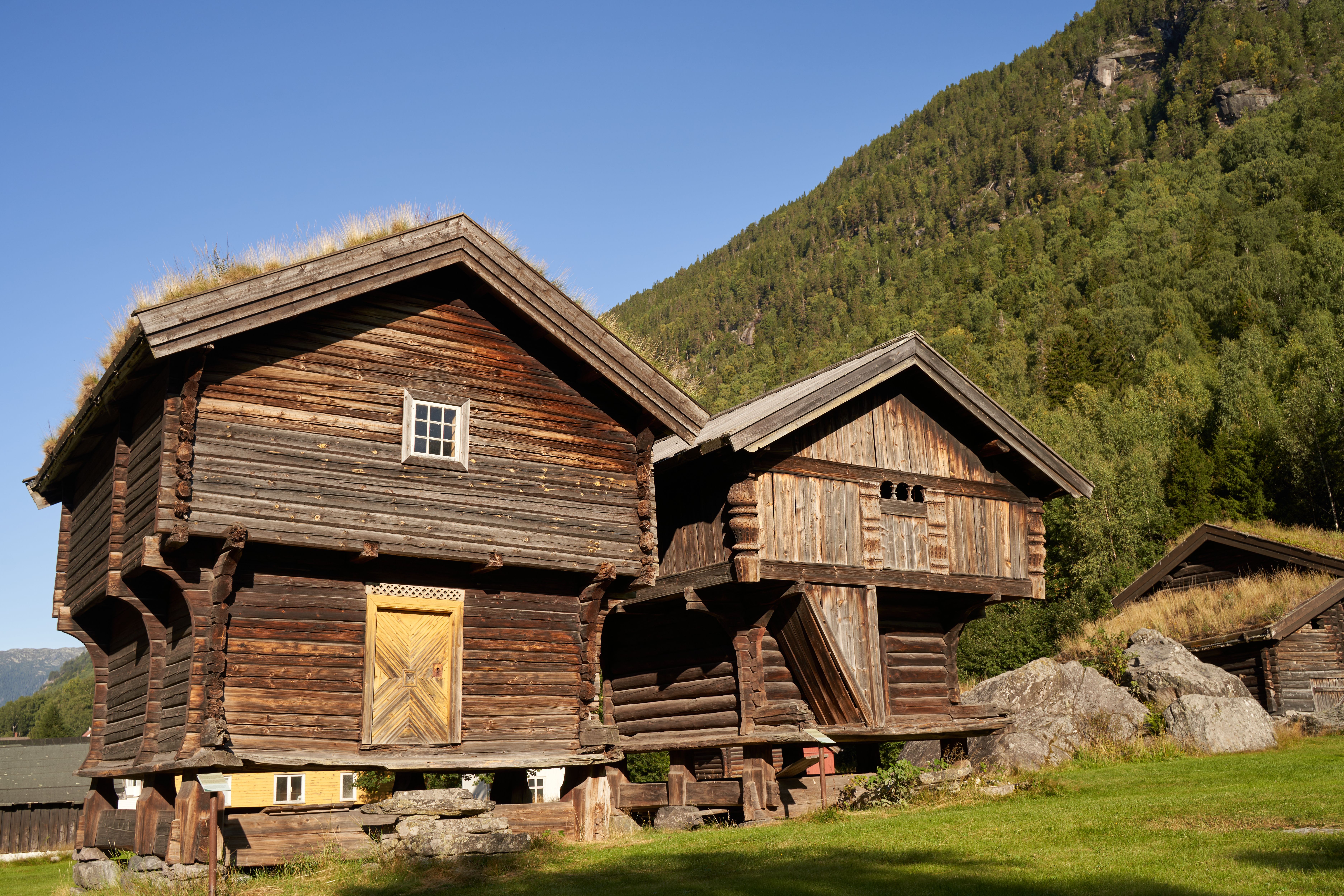 Historic Wooden Storehouses in Rjukan, Norway · Free Stock Photo