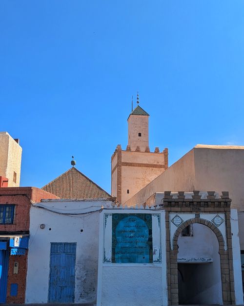 Free Captured a striking view of Moroccan architecture with a clear blue sky backdrop. Stock Photo