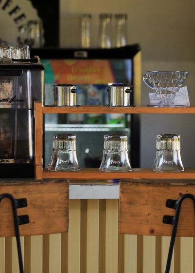 Cocktail on the bar