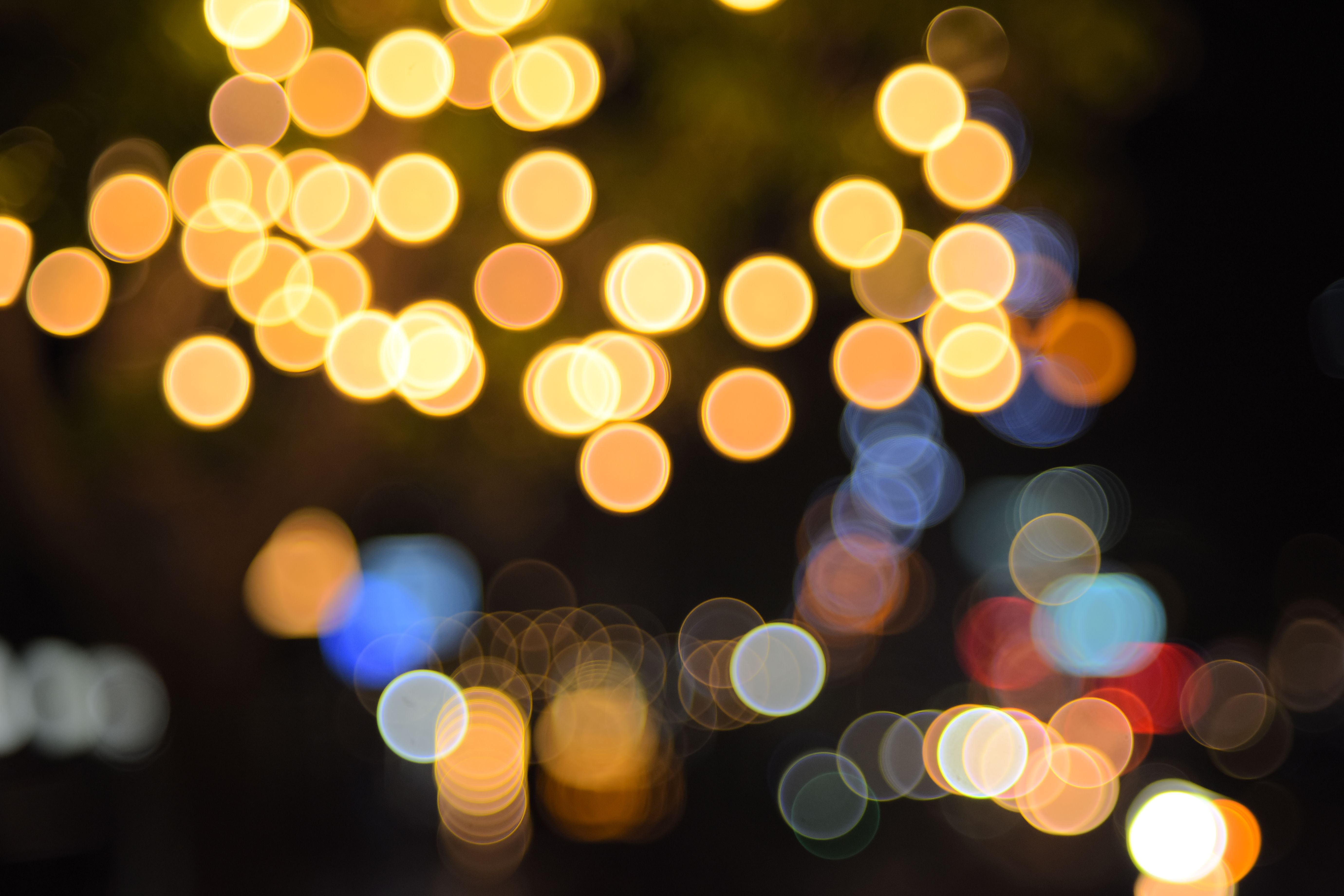 A mesmerizing bokeh effect of colorful city lights creating a dreamy atmosphere.