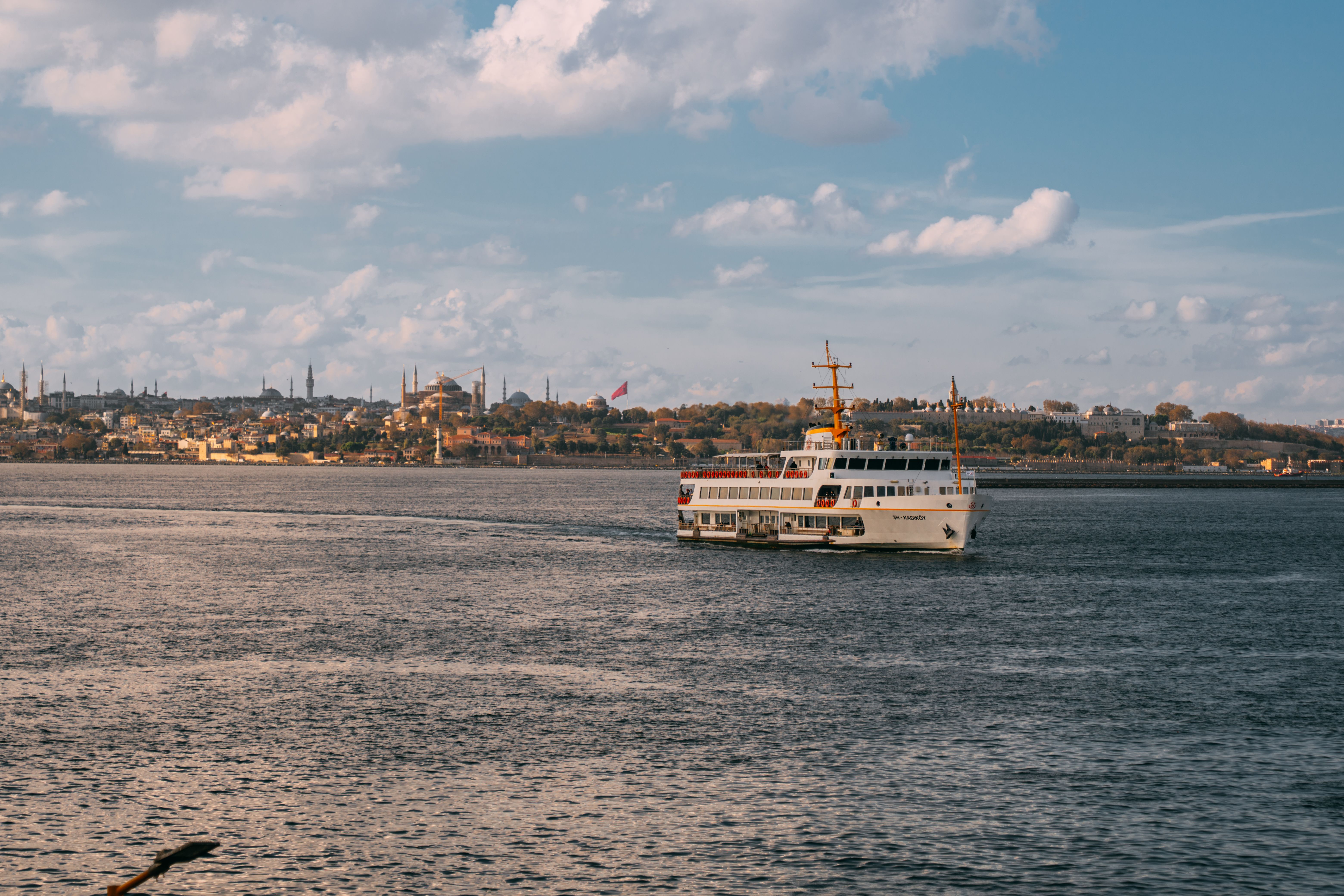 Ferry Crossing the Bosphorus in Istanbul · Free Stock Photo
