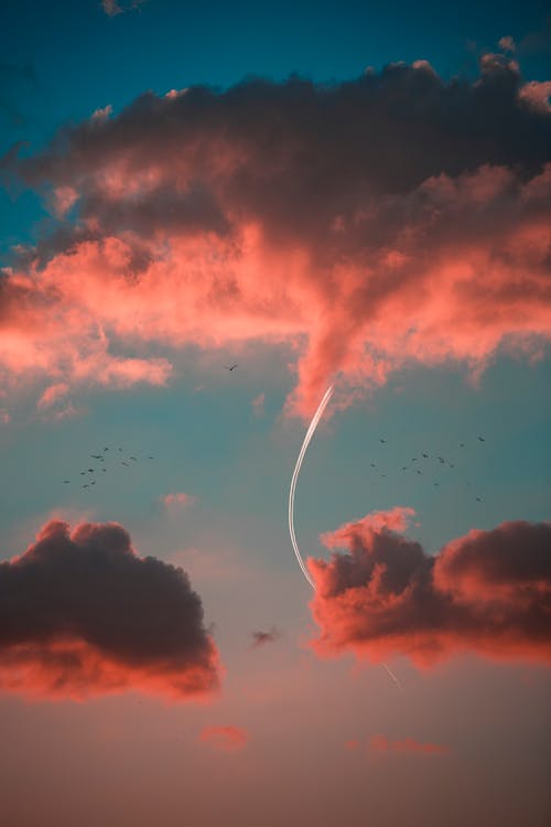 Безкоштовне стокове фото на тему «блакитне небо, вечір, гарний захід сонця»