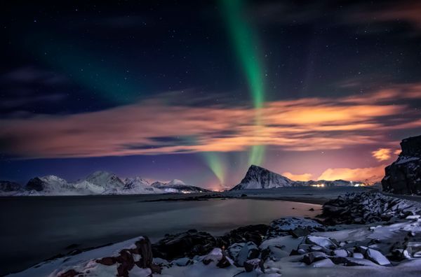 Winter weather landscape
