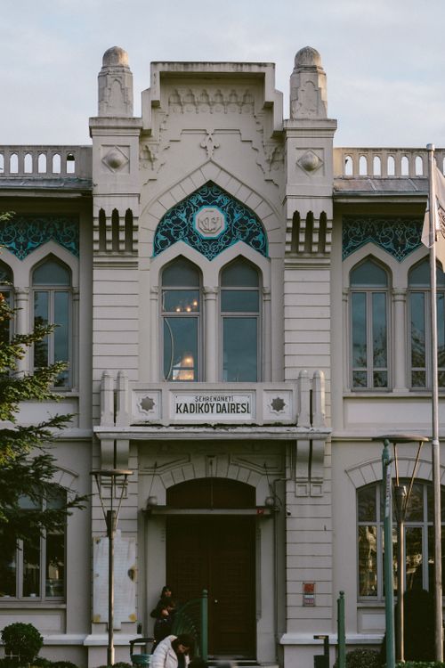 Free Historic Kadıköy municipality building showcasing Ottoman architecture in Istanbul, Turkey. Stock Photo