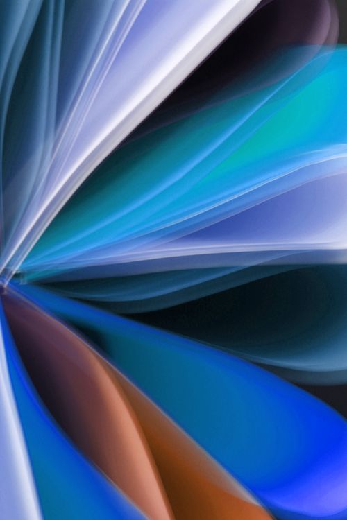 Free Vibrant abstract art featuring fluid multicolored shapes in dynamic motion. Stock Photo