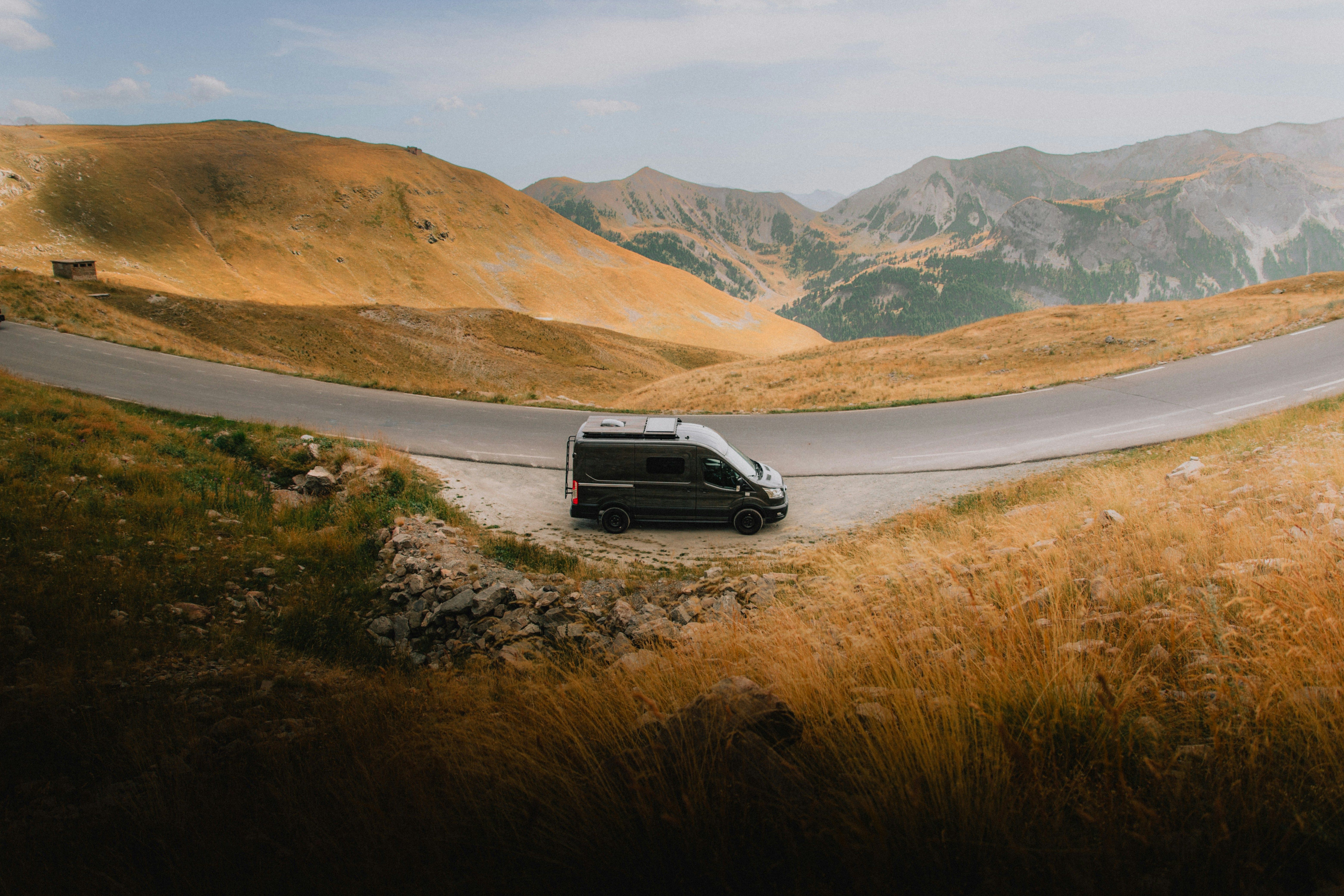 Explore the winding roads and breathtaking views of the French Alps on a vanlife adventure.