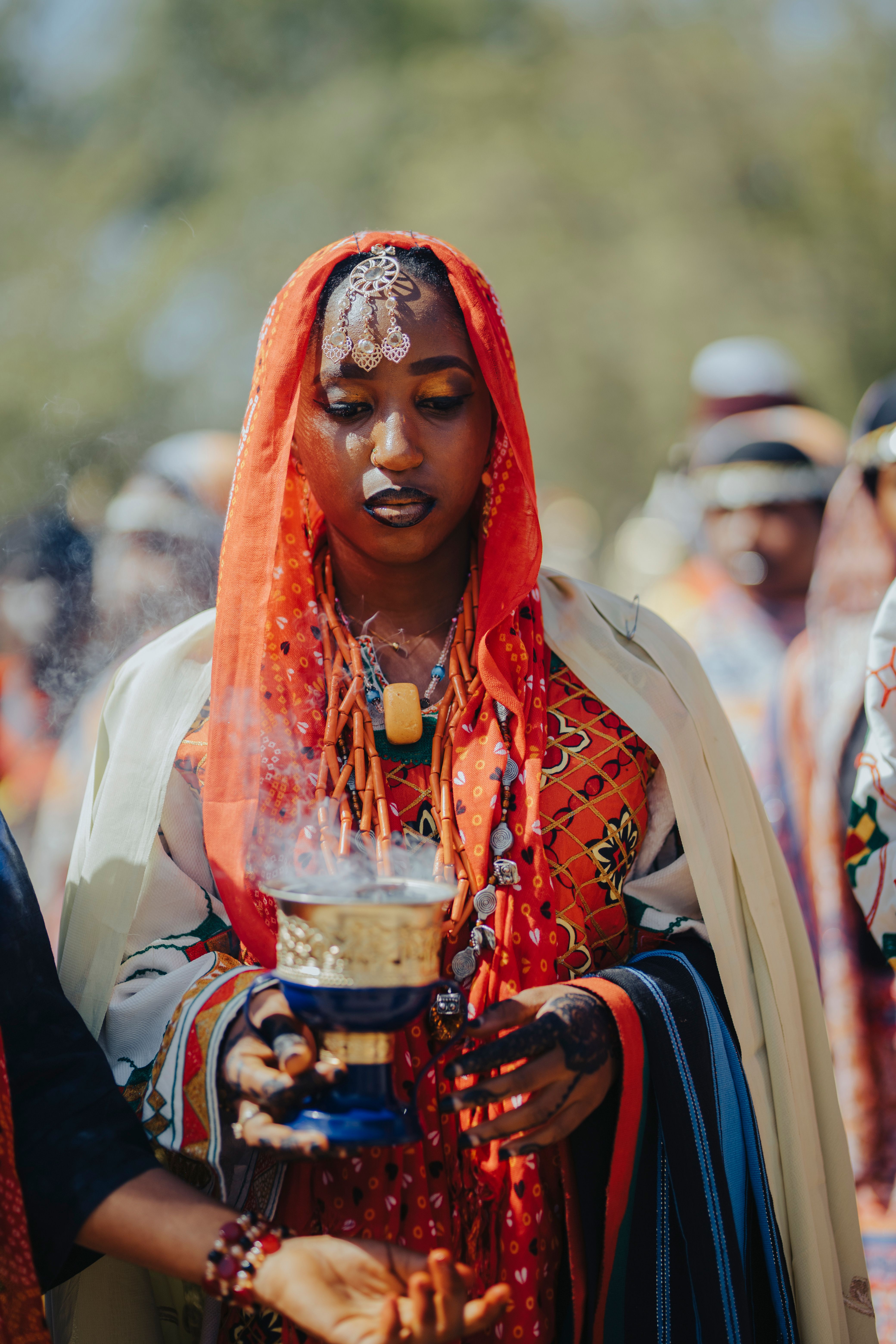Traditional African Ceremony with Incense · Free Stock Photo