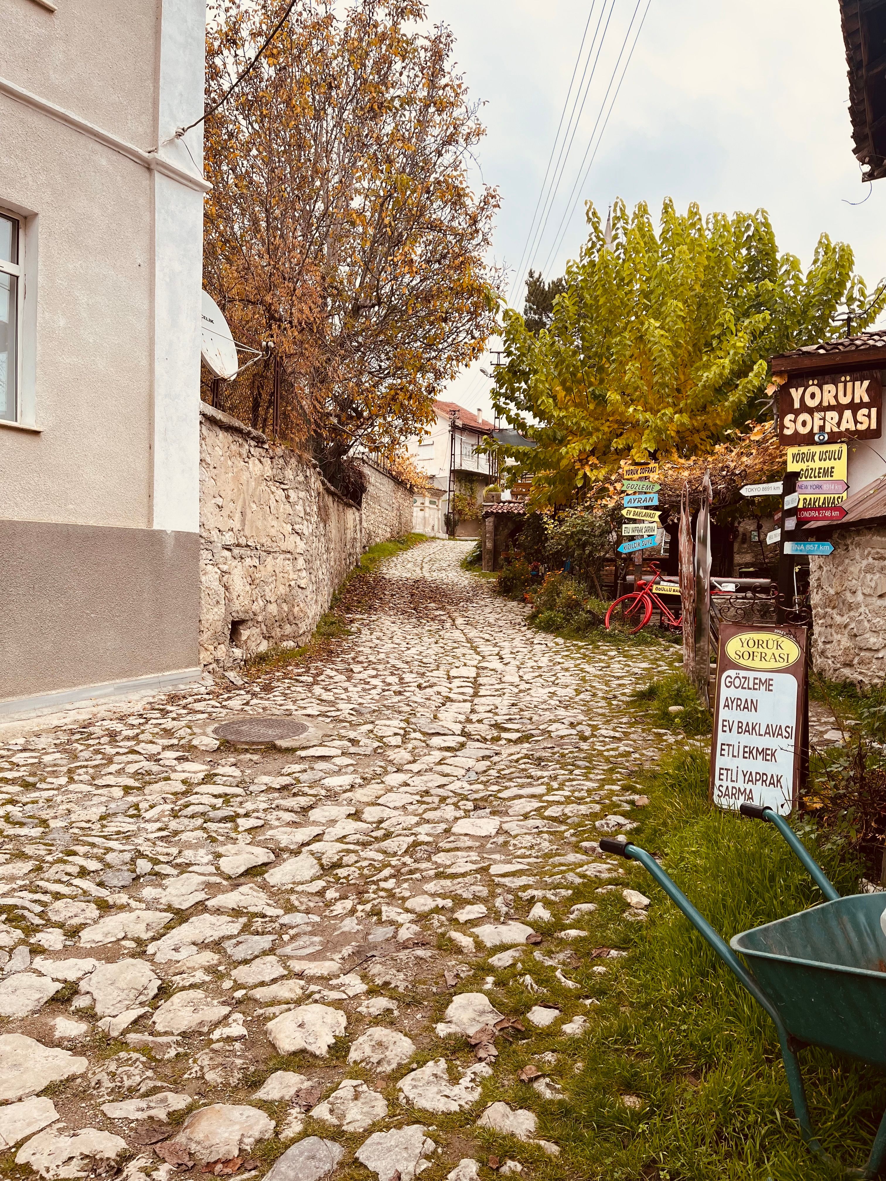Charming Cobblestone Alley in Quaint Turkish Village · Free Stock Photo