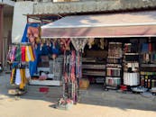 Colorful Textile Display at Market in Halfeti