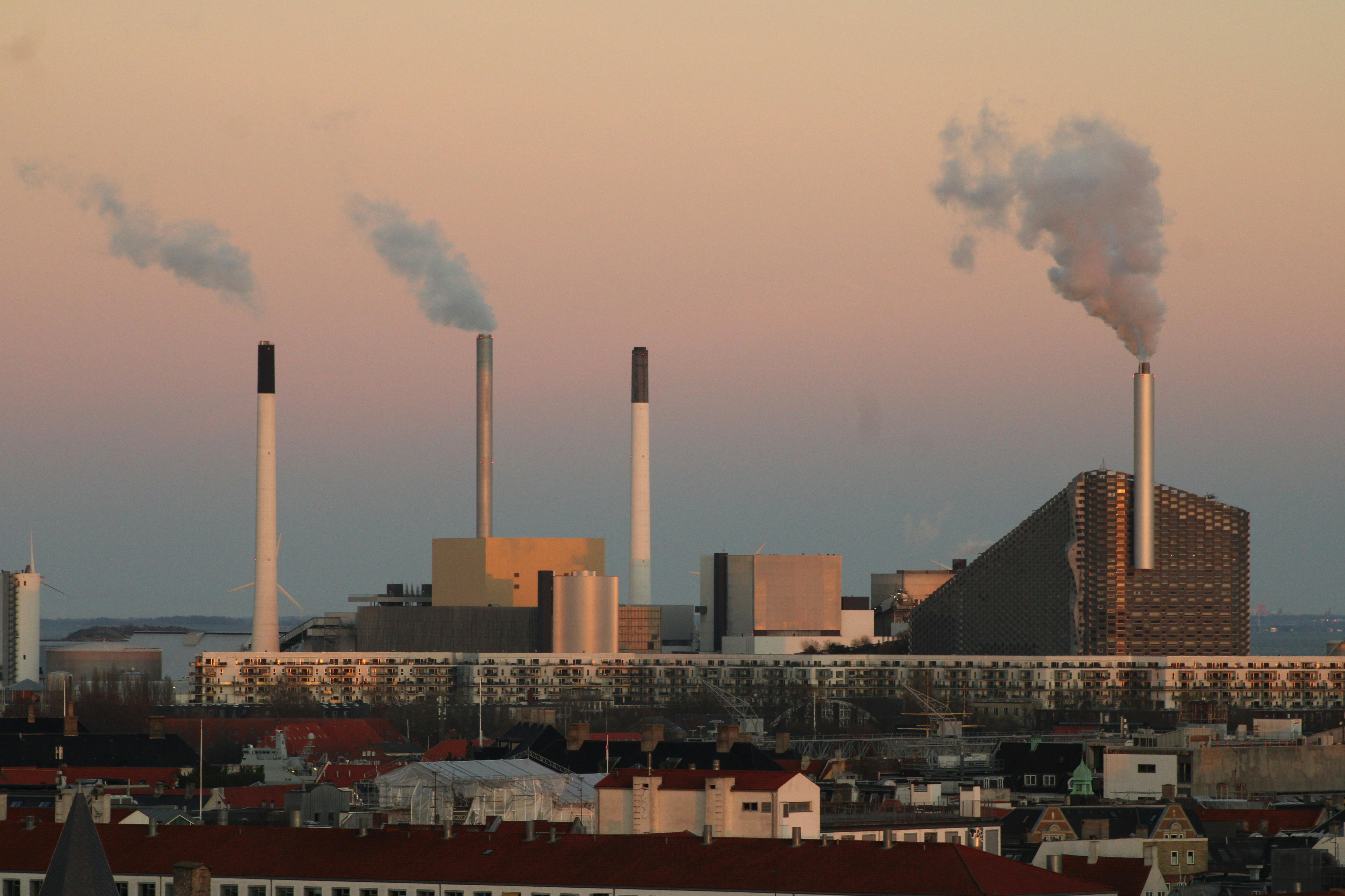 views of Copenhagen after sunset