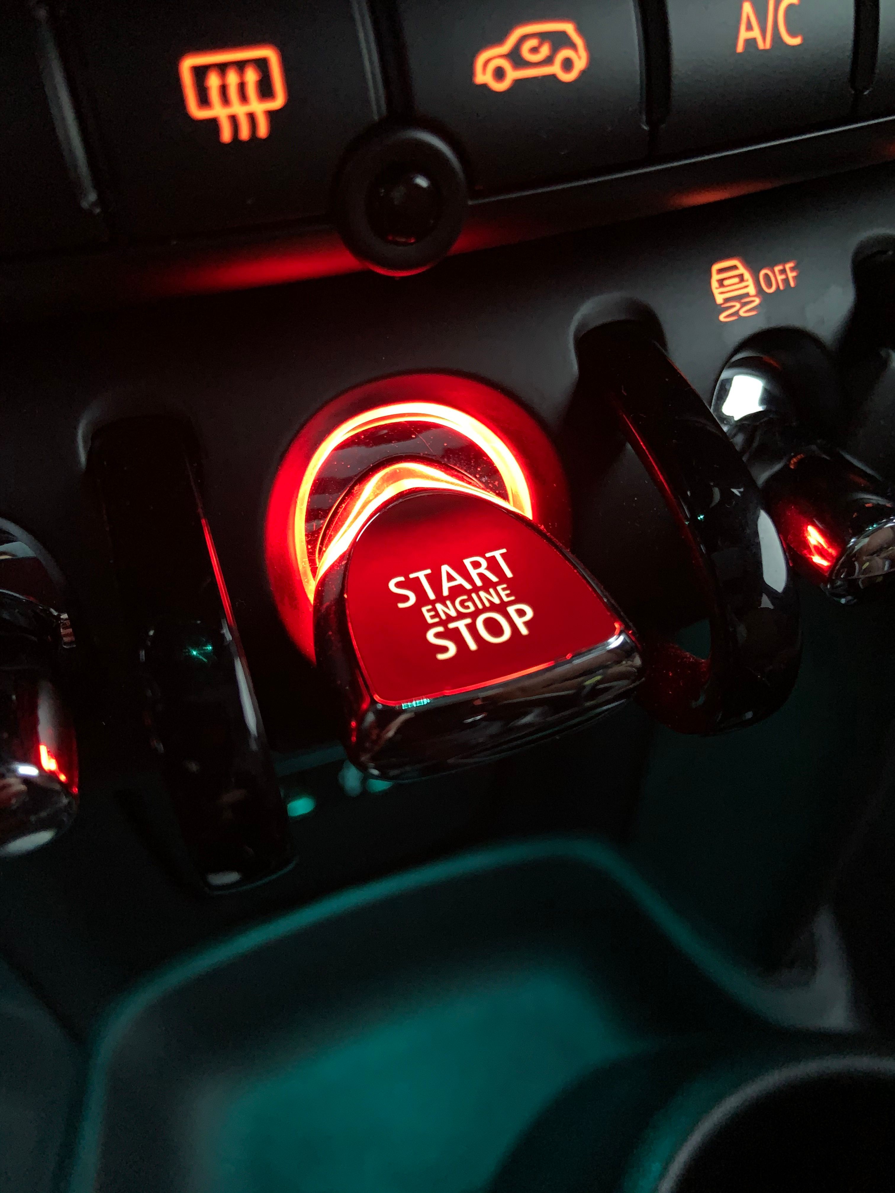 Close-up of Car Start Engine Stop Button · Free Stock Photo