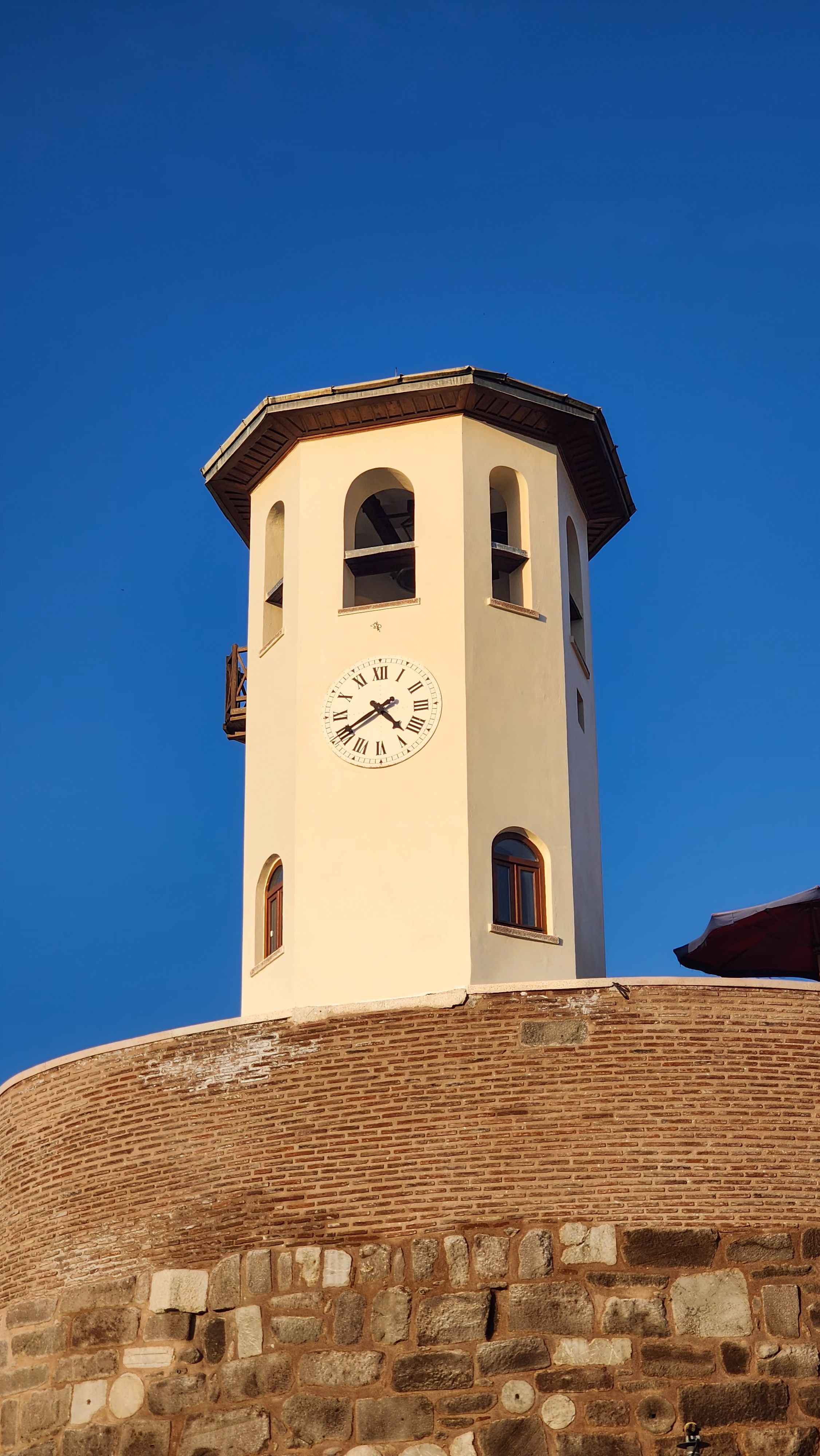 Historic Clock Tower Against Clear Blue Sky · Free Stock Photo