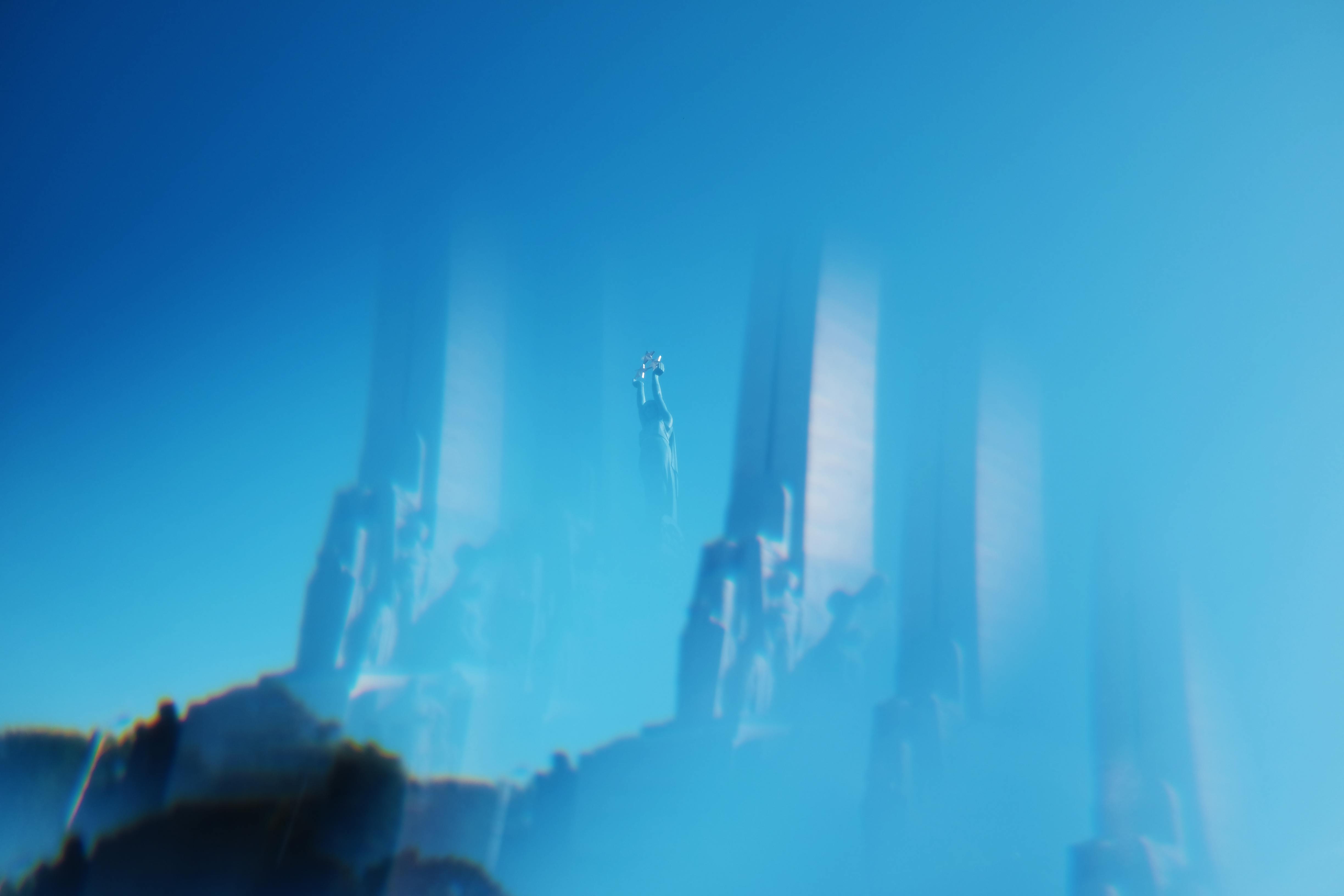 Free stock photo of art, blue, city