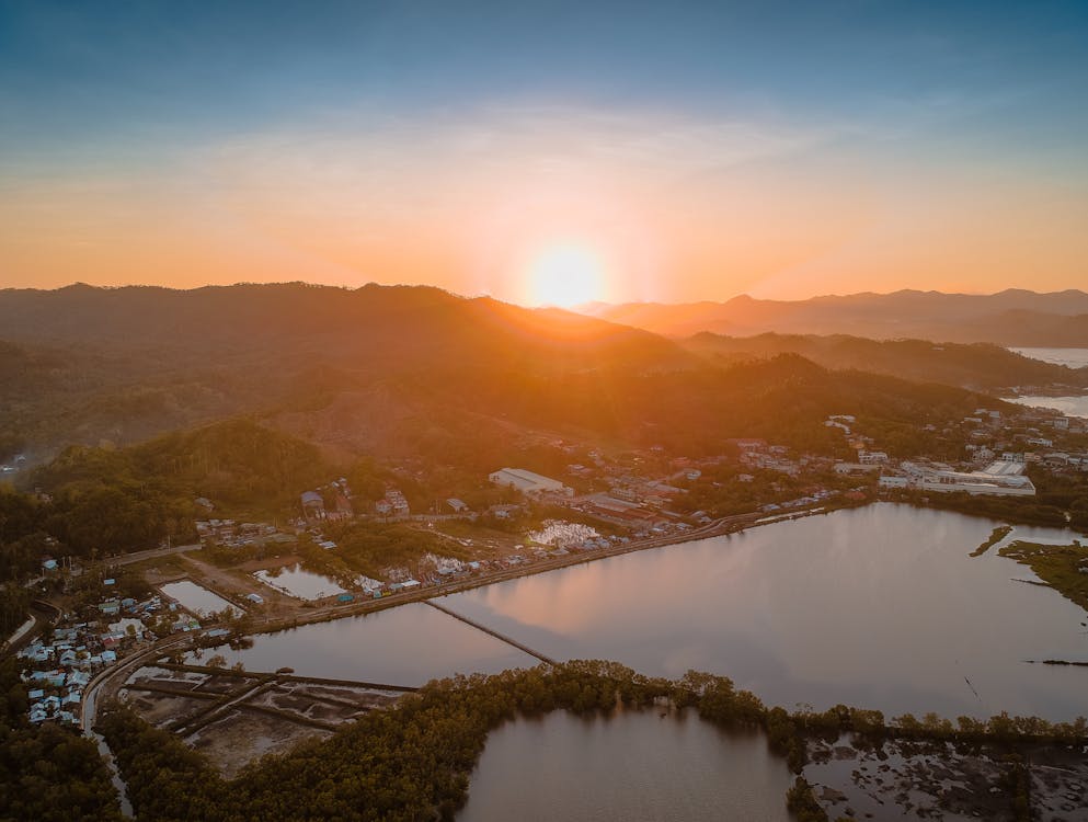 Bird's Eye View Of Mountain During Dawn · Free Stock Photo