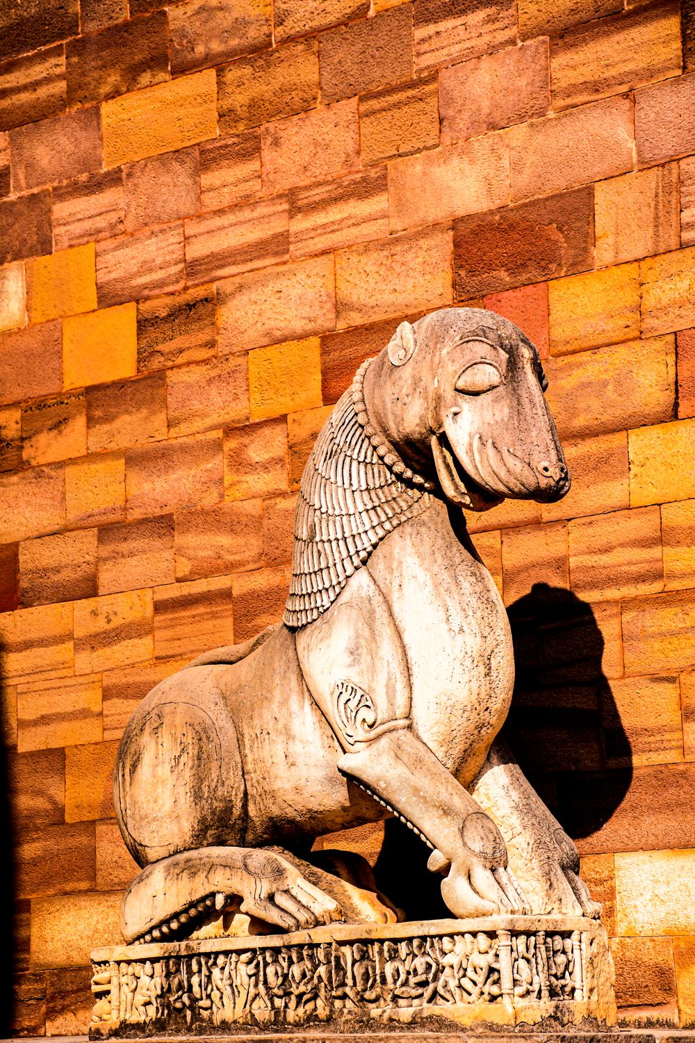 Ram Stone Ancient Stone Ram Statue with Textured Background · Free Stock Photo