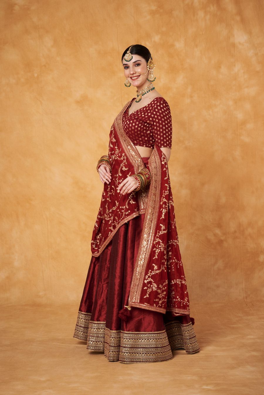 Red Indian lehenga outfit
