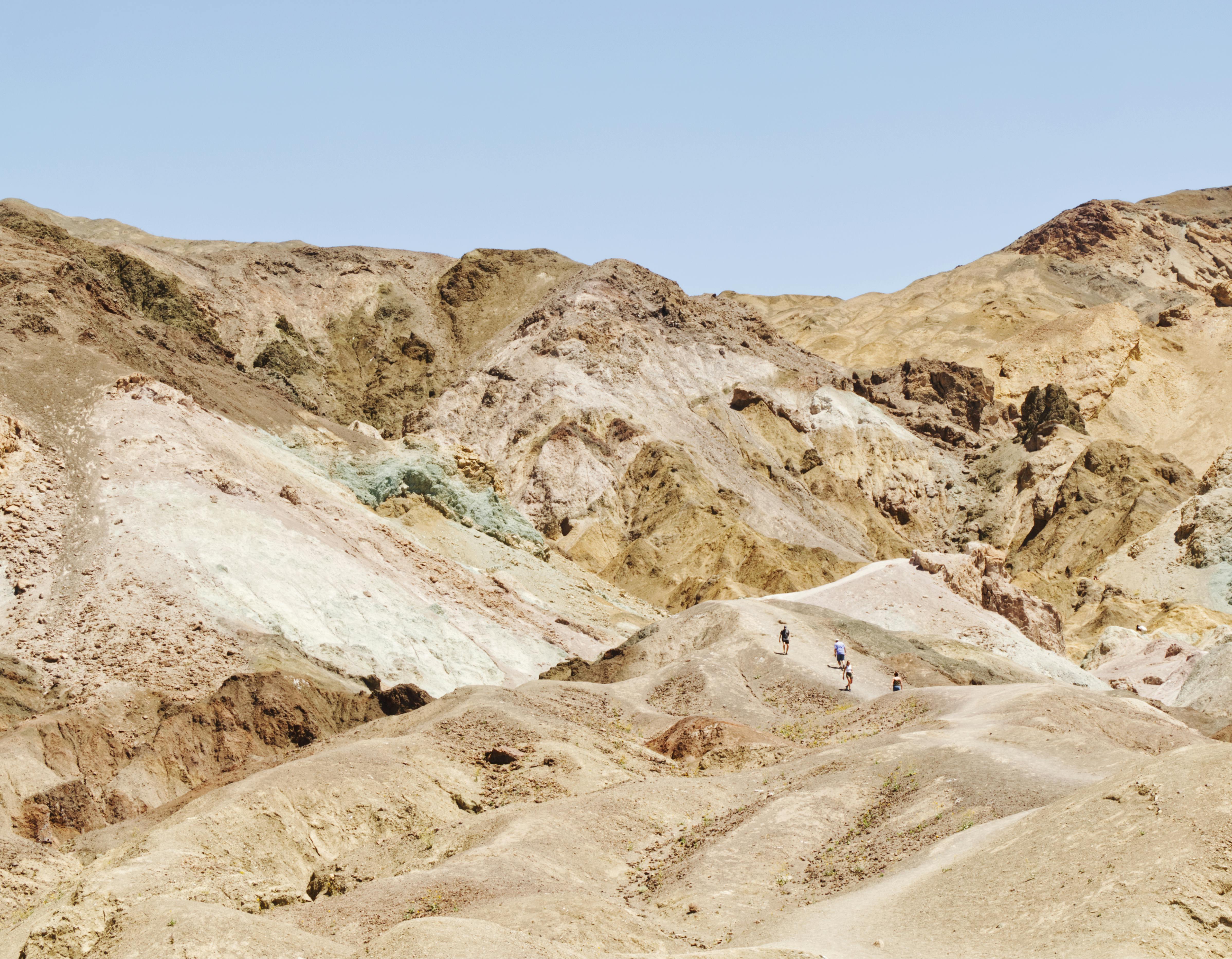 Badwater Basin kleurrijk woestijnlandschap