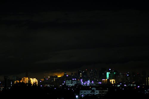 Foto profissional grátis de luzes noturnas, noite da cidade, paisagem da cidade