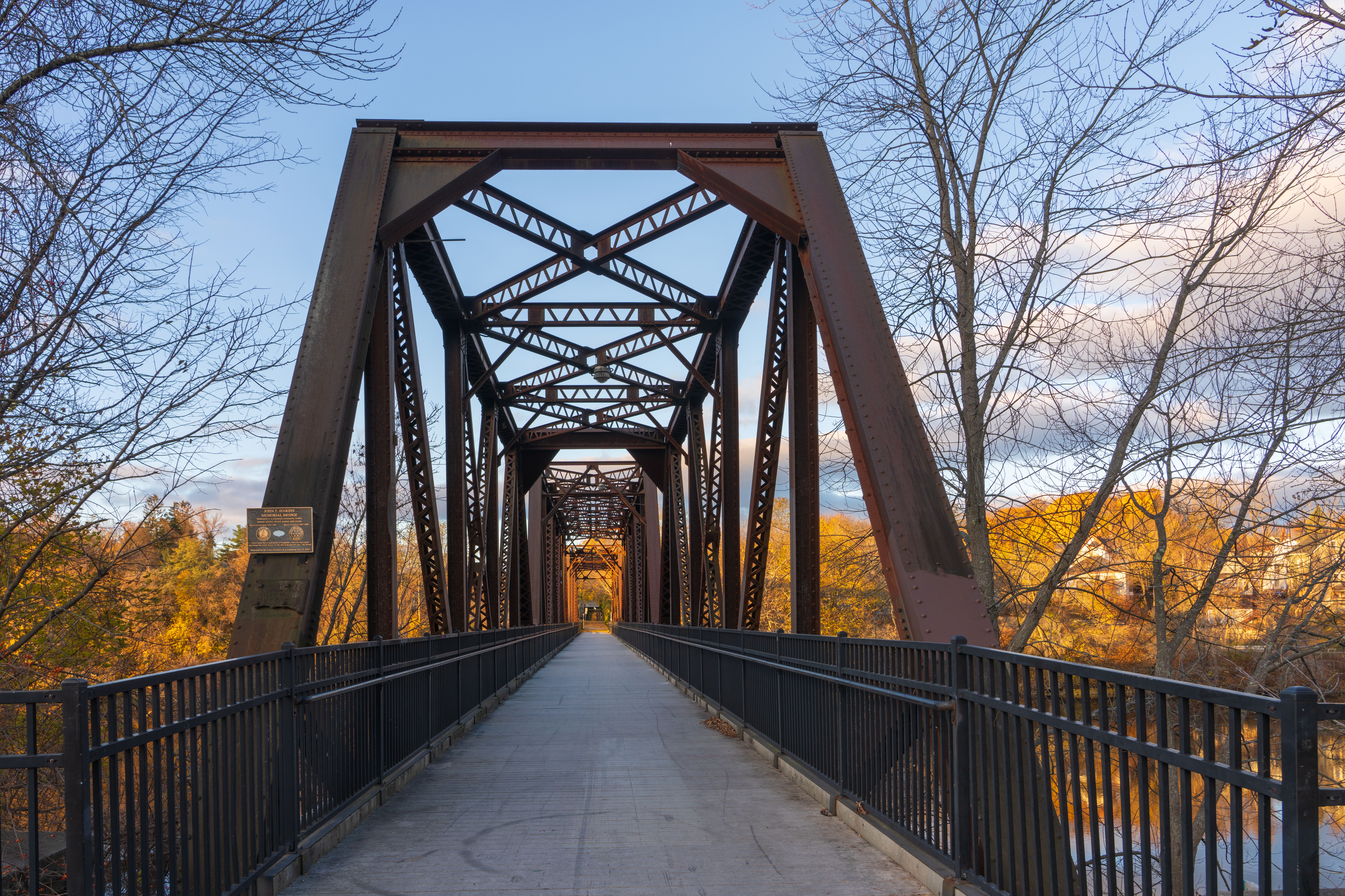 Scenic Autumn View of Auburn Railroad Bridge · Free Stock Photo