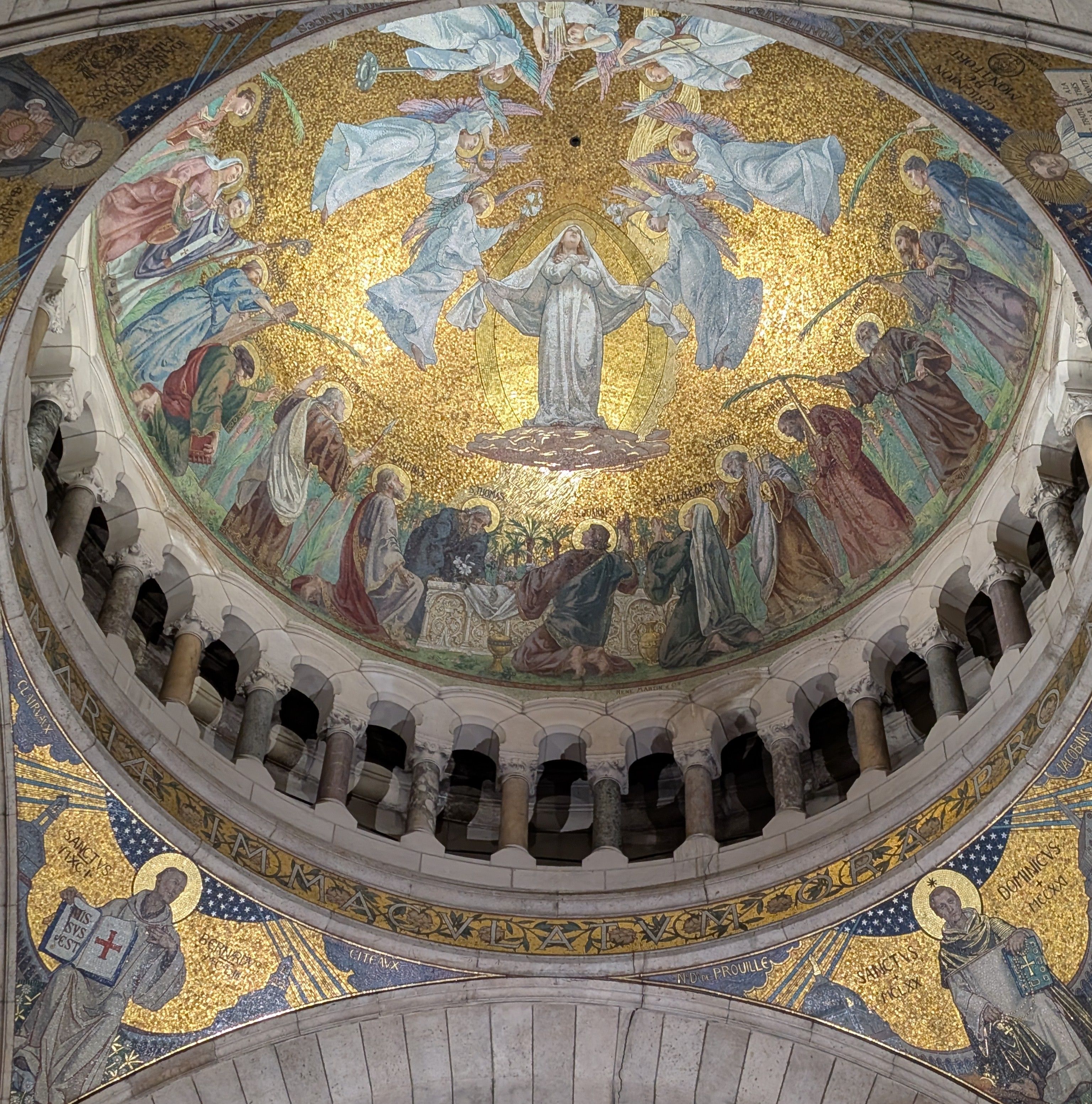Mosaic Art in Sacré-Cœur Basilica Dome · Free Stock Photo