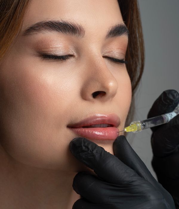 Lip filler injection treatment