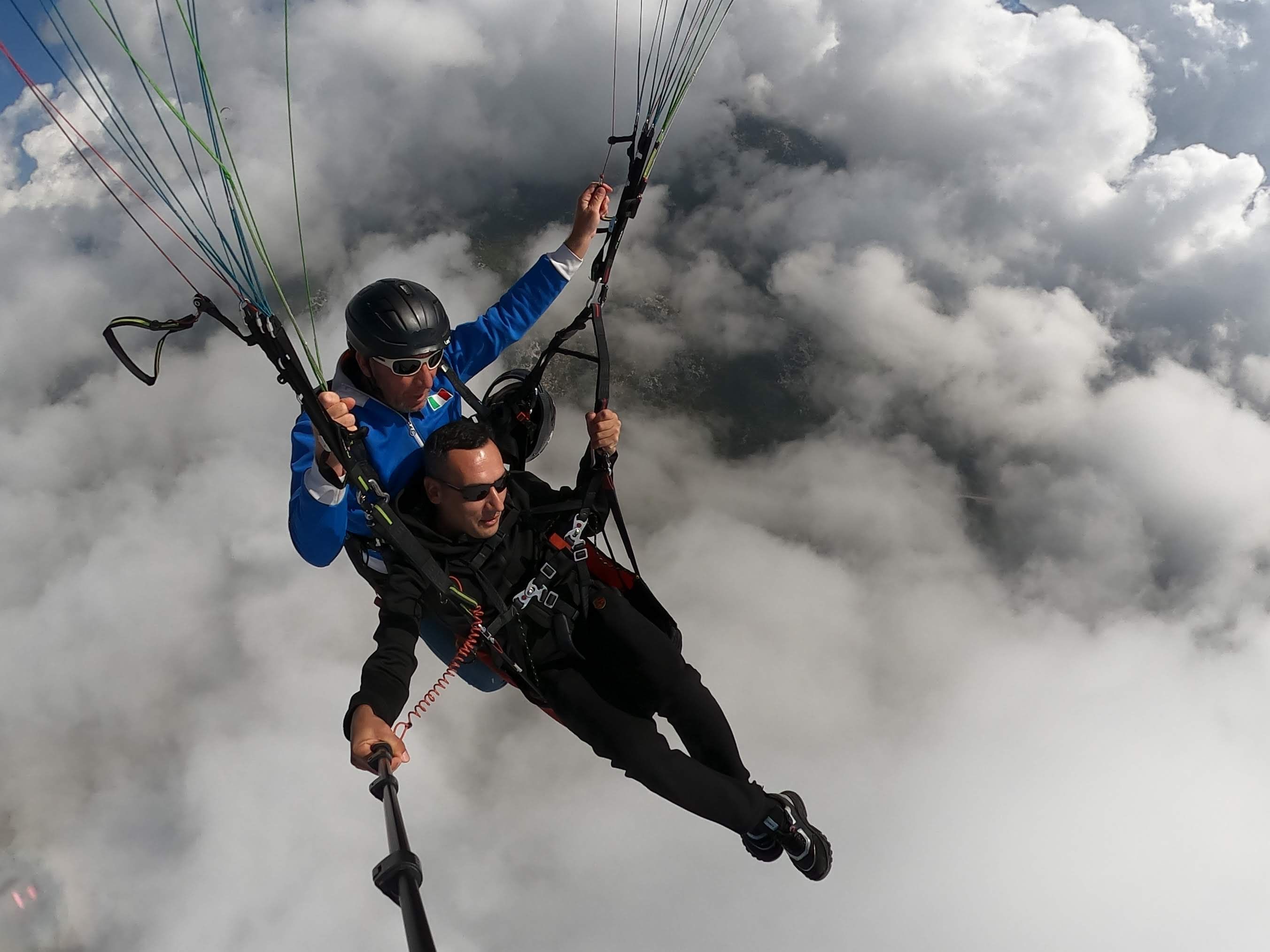 Parapente depuis le Wetterstein - Décollage de Höhe Wand