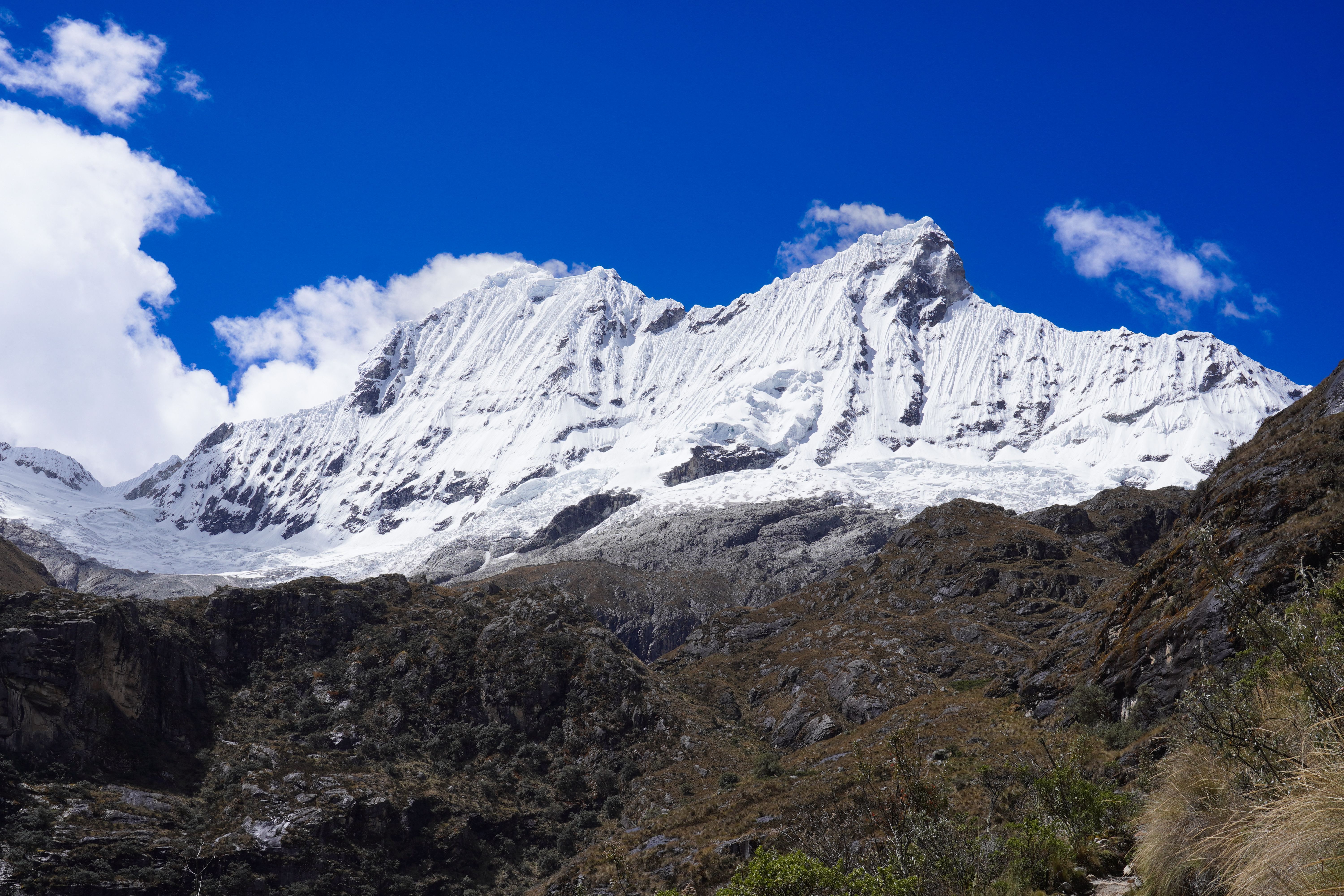 Ultimate Amazon Jungle Expedition 5 Days and 4 Nights 450 USD Review: The Ultimate Peru Adventure Review 2026 - Majestic snow-covered peaks under a clear blue sky in Áncash, Peru.