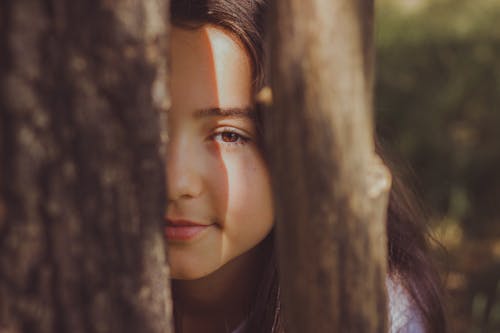 Kızın Yüzünün Seçici Odak Fotoğrafı