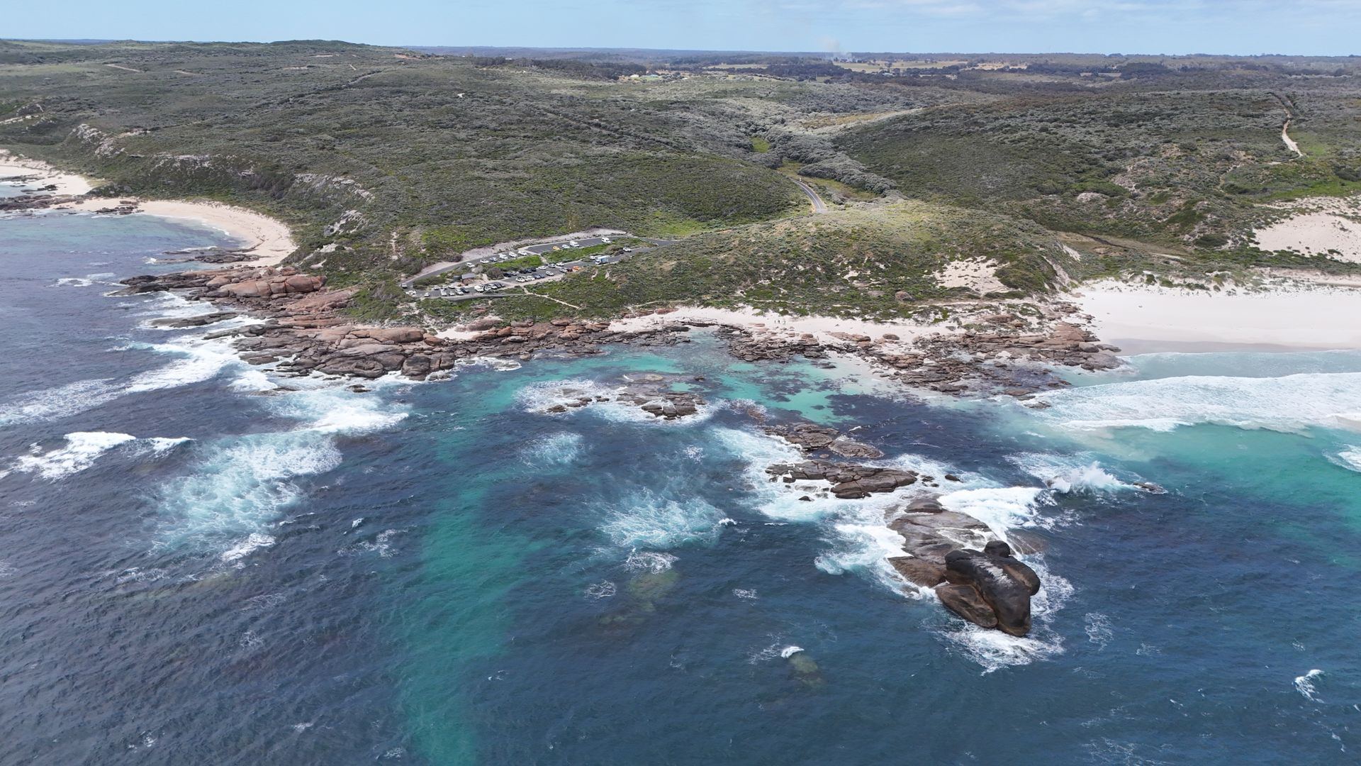 Vista aérea de la costa australiana con playas de arena
