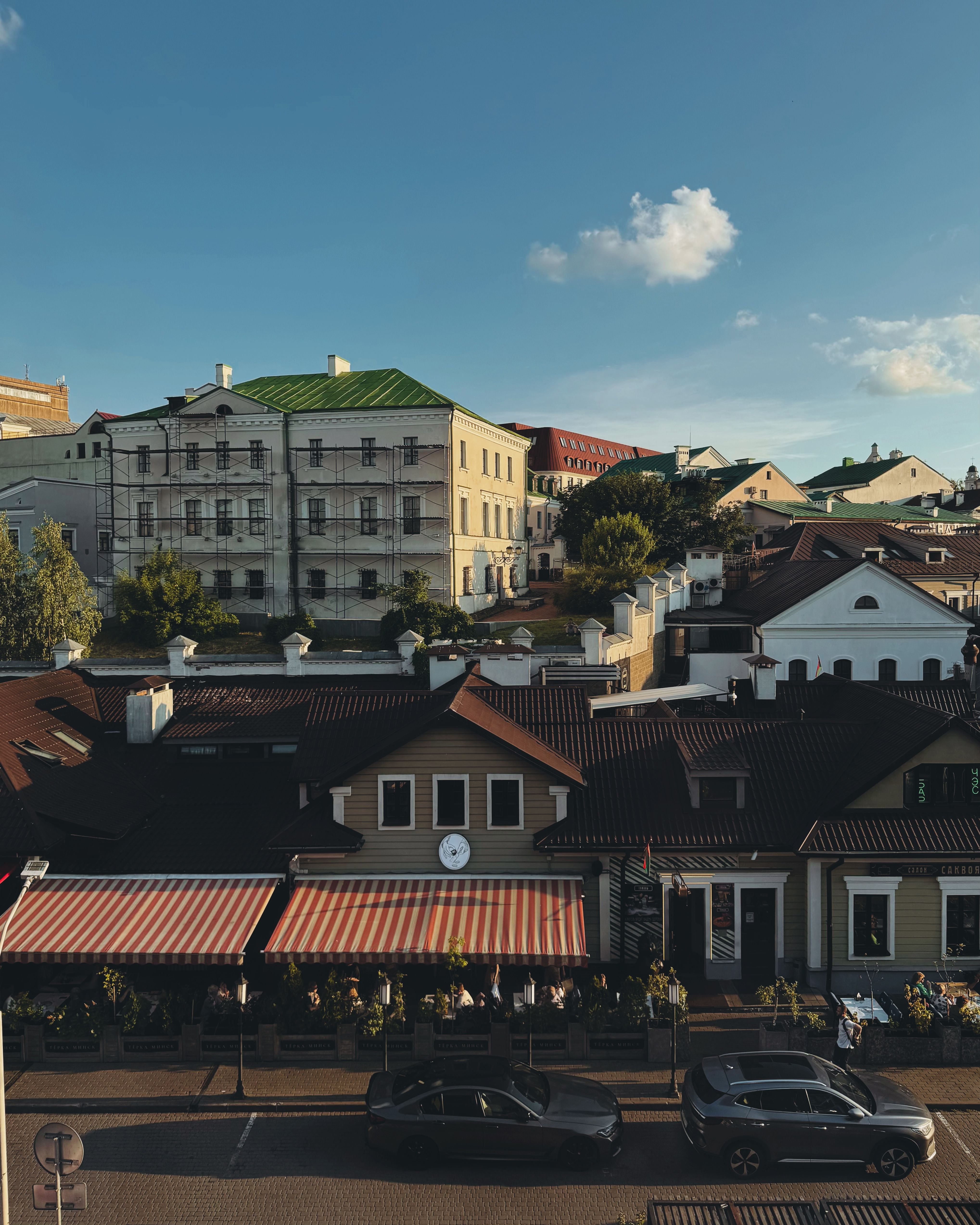 Scenic European Cityscape with Historic Buildings · Free Stock Photo