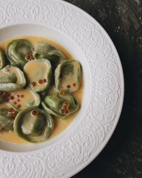 Spinach-filled No Sauce Tortellini