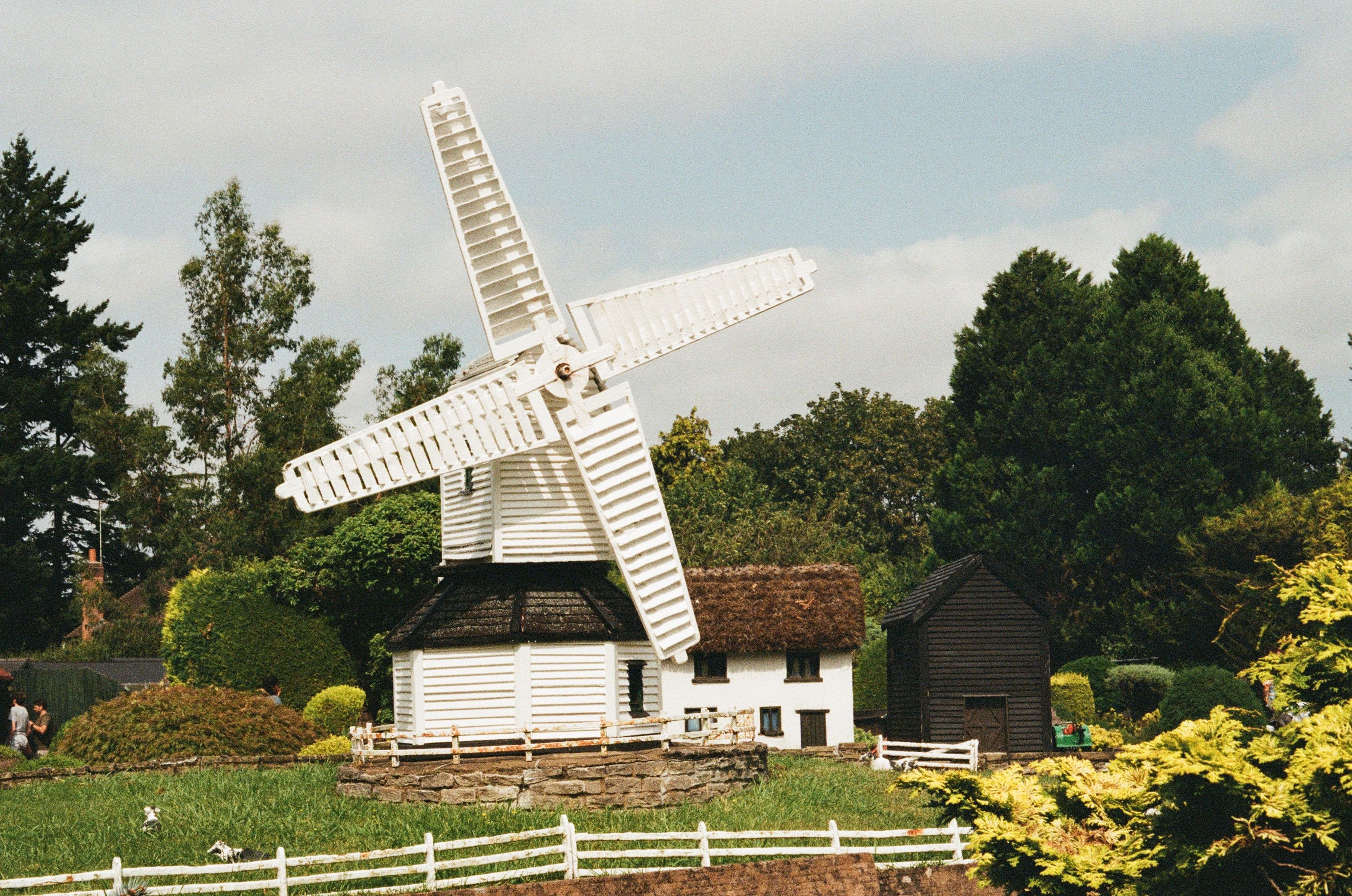Scenic Windmill in Lush Countryside Setting · Free Stock Photo