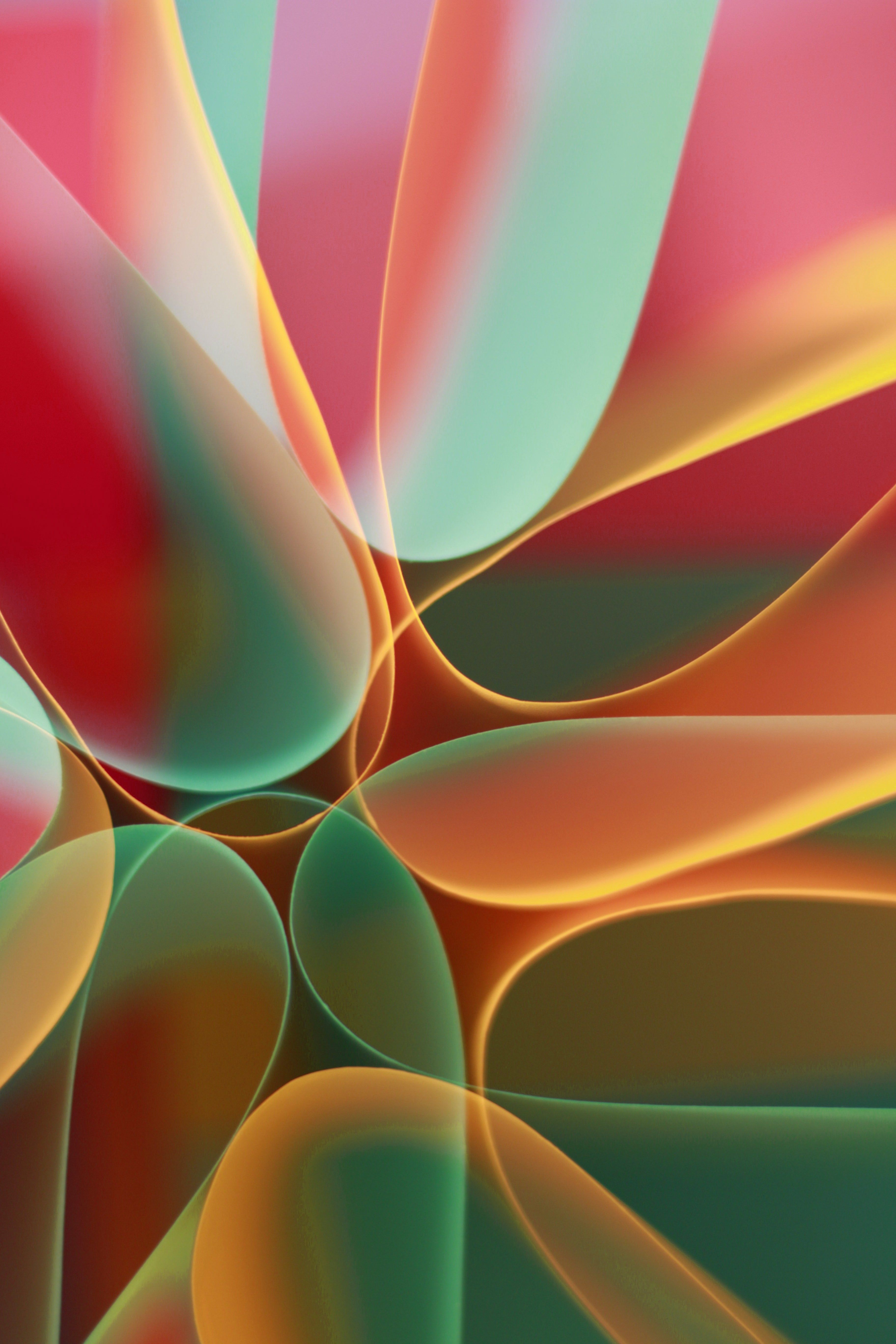 Colorful abstract design with flowing light trails creating a vibrant pattern.
