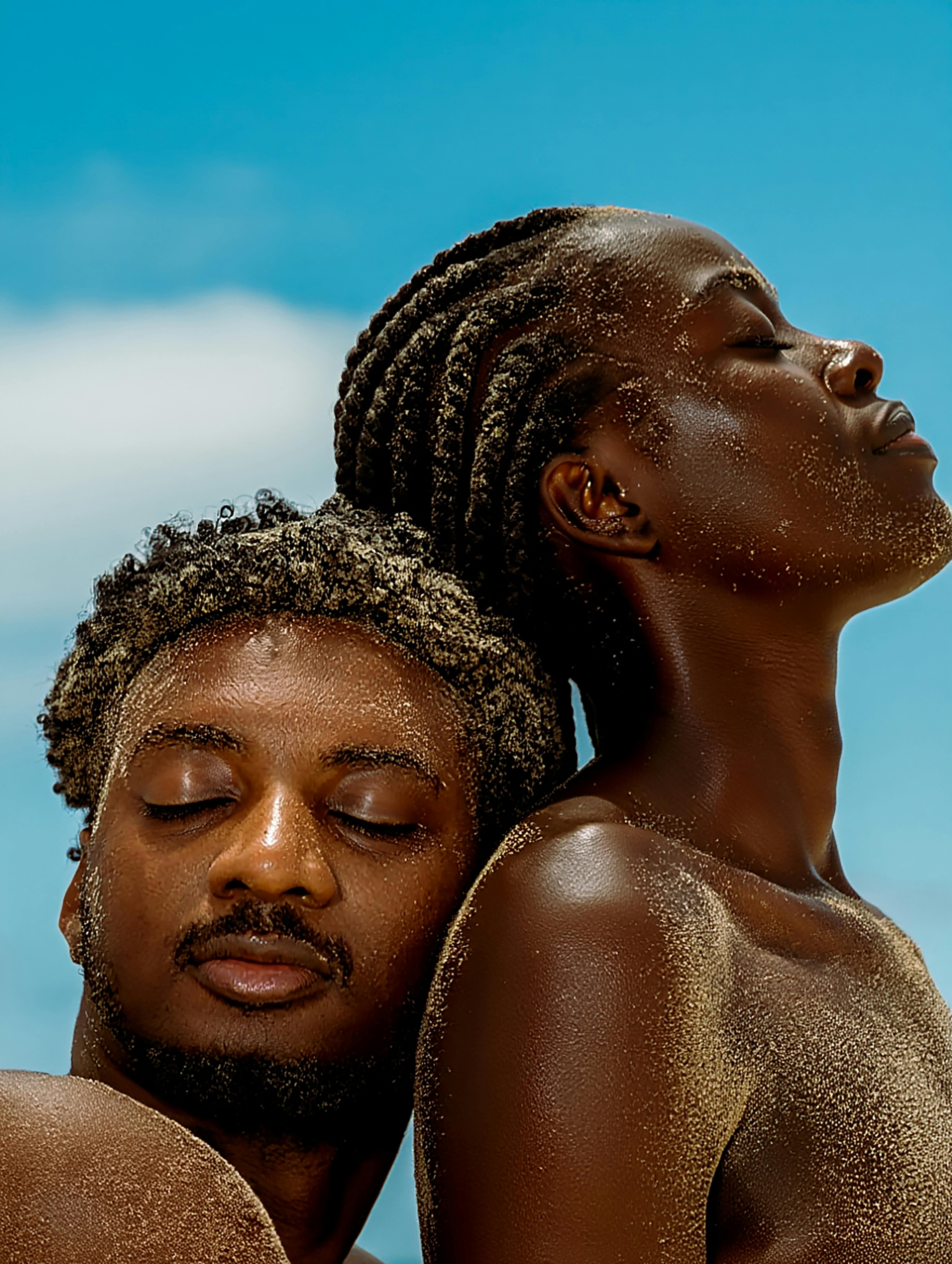 Intricate cornrow patterns