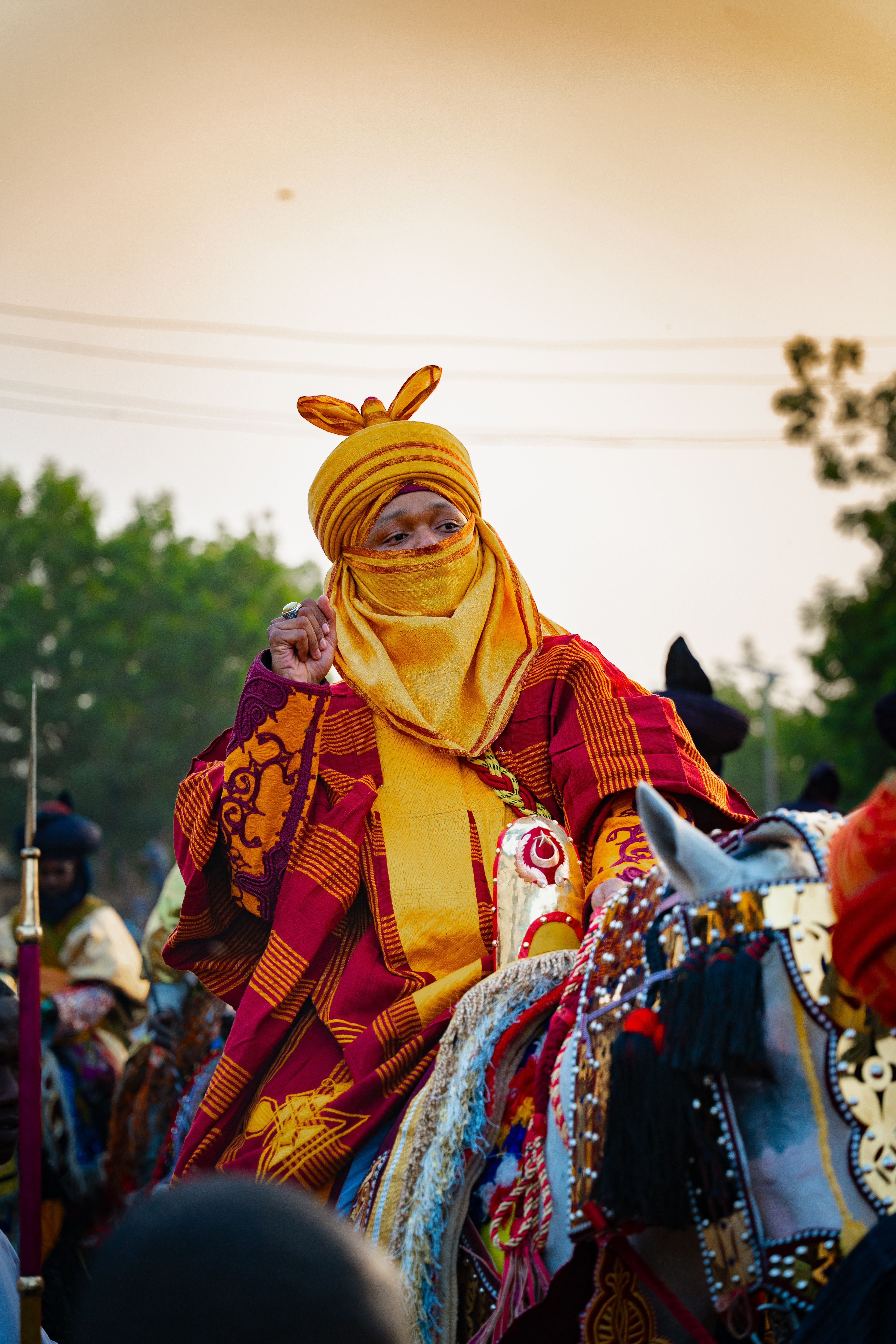Colorful Traditional African Horse Rider in Festival · Free Stock Photo