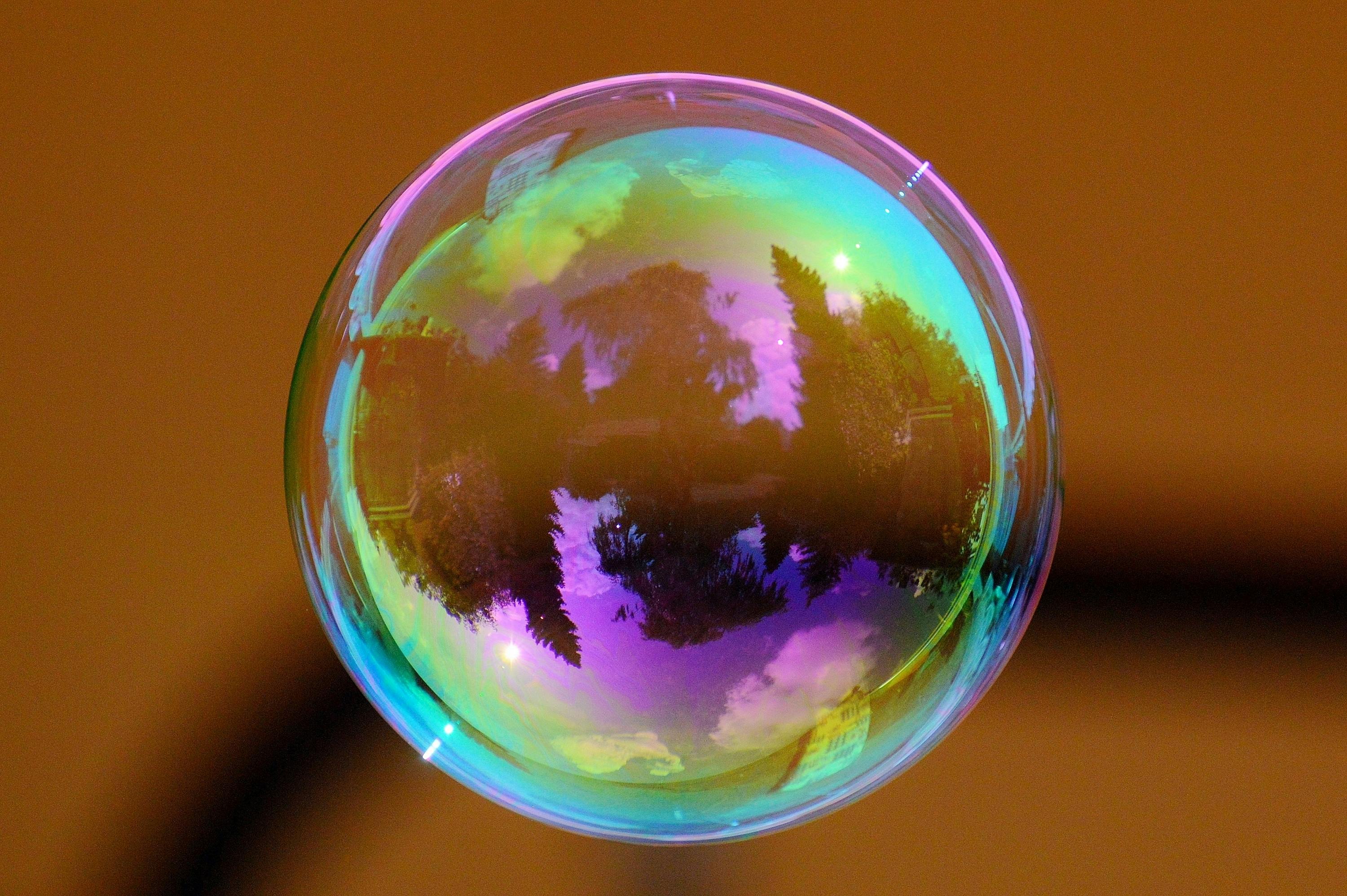 clear bubble free stock