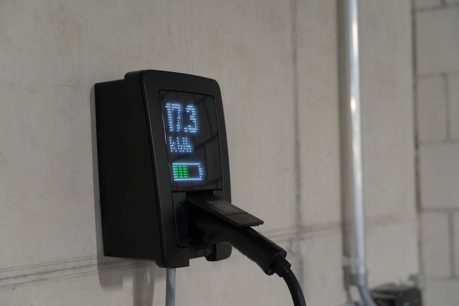 Ultimate Smart Climate Control Comparison: Thermostats, Fans & Air Quality (2026) Detailed view of an electric vehicle charging station indoors, showcasing charging technology.