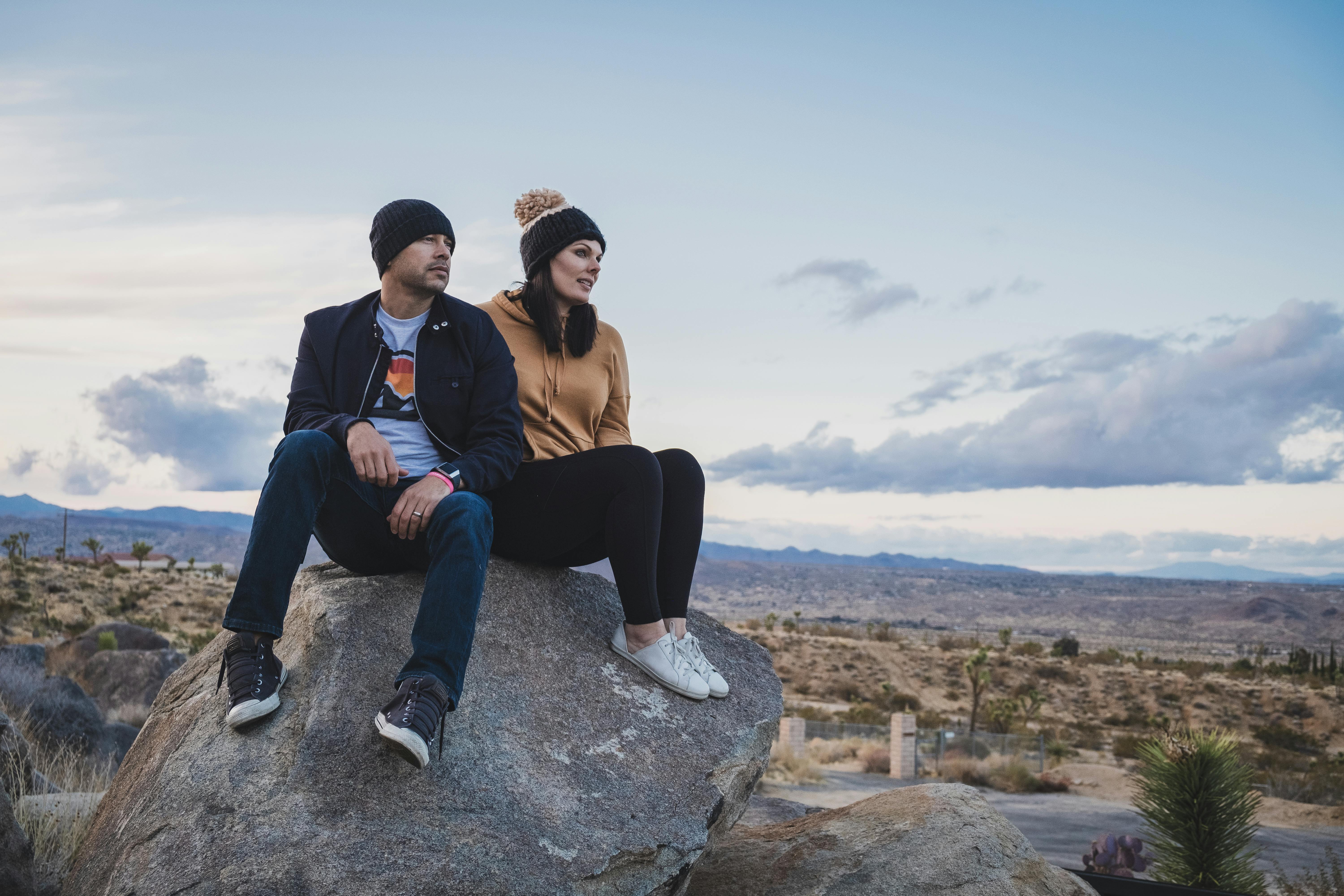 Free stock photo of best friend, couple, desert Stock Photo