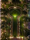 Aerial View of Illuminated Garden in Belo Horizonte
