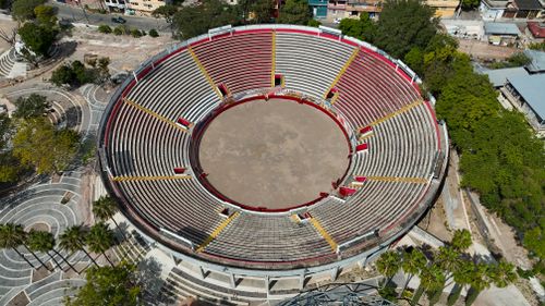 Free Captivating aerial view of the Chilpancingo bullring in Guerrero, Mexico. Stock Photo