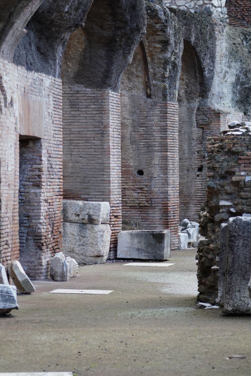 Free Explore the historic arches and brickwork of ancient Roman architecture in Rome, Italy. Stock Photo